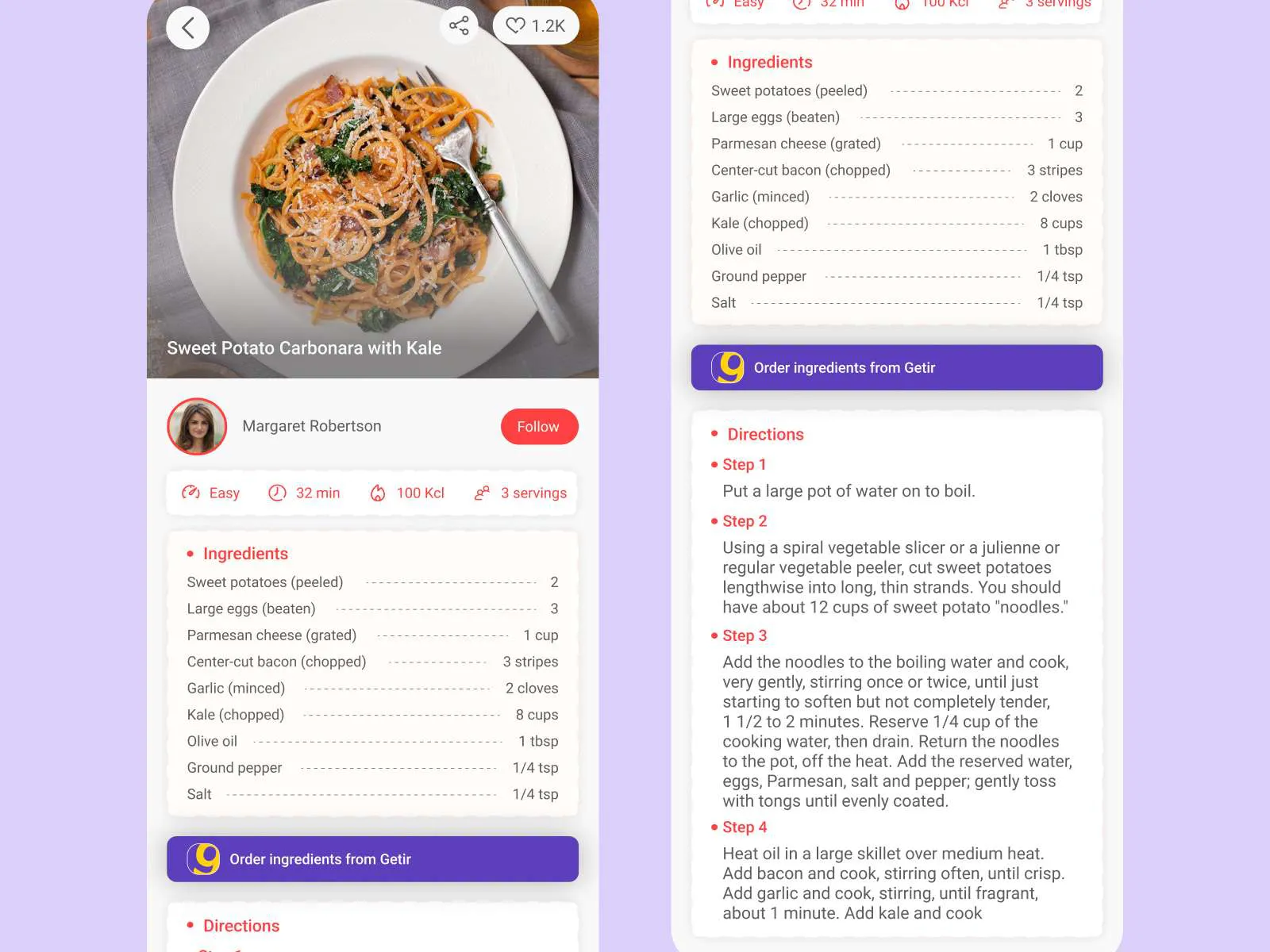 Cooking App for Figma and Adobe XD No 4