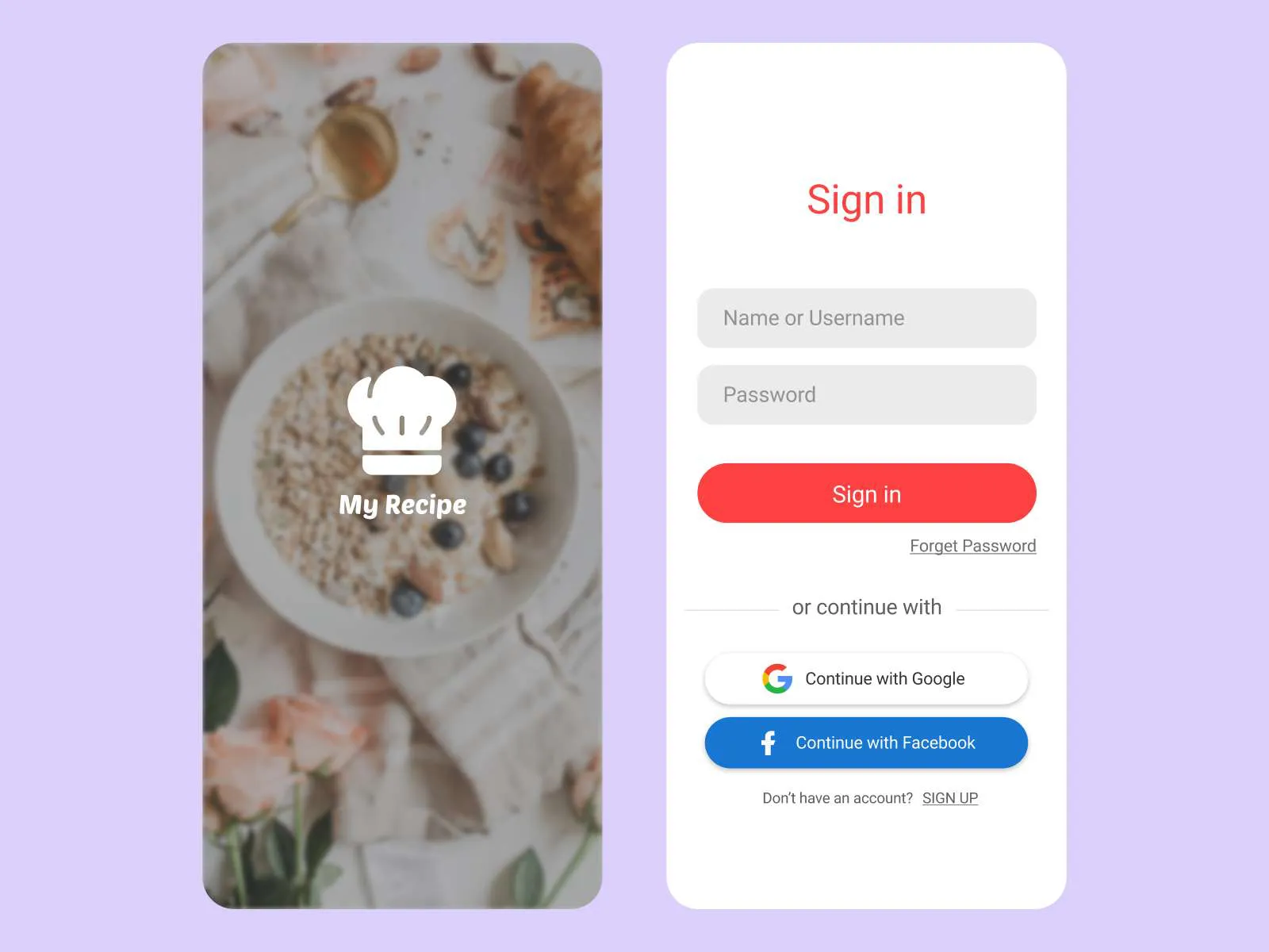 Cooking App for Figma and Adobe XD No 5