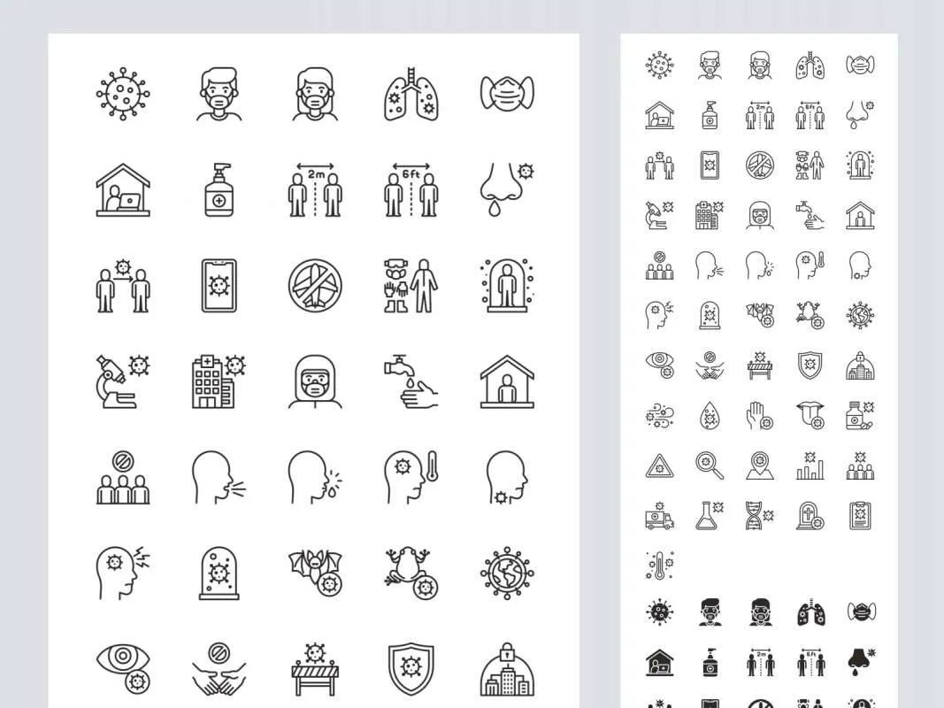 COVID-19 Free Icons for Figma and Adobe XD No 1