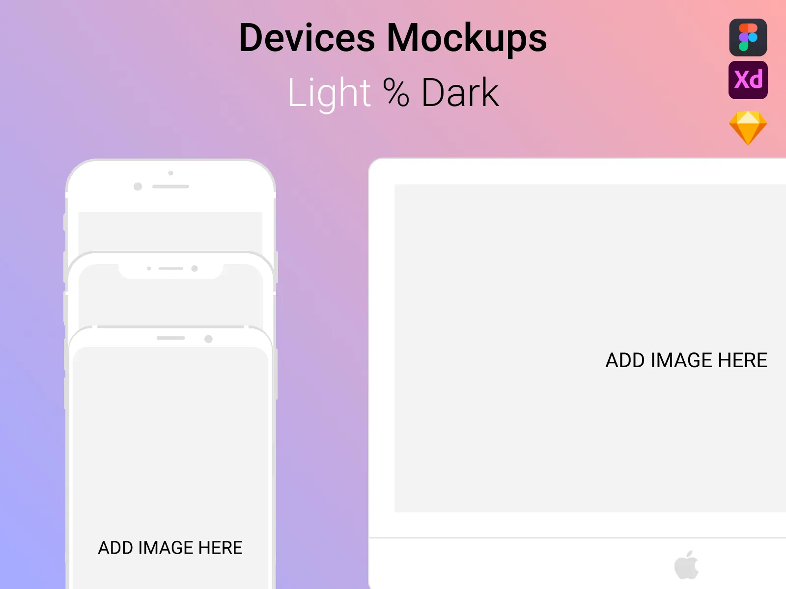 Devices Mockup Light & Dark  - Free template
