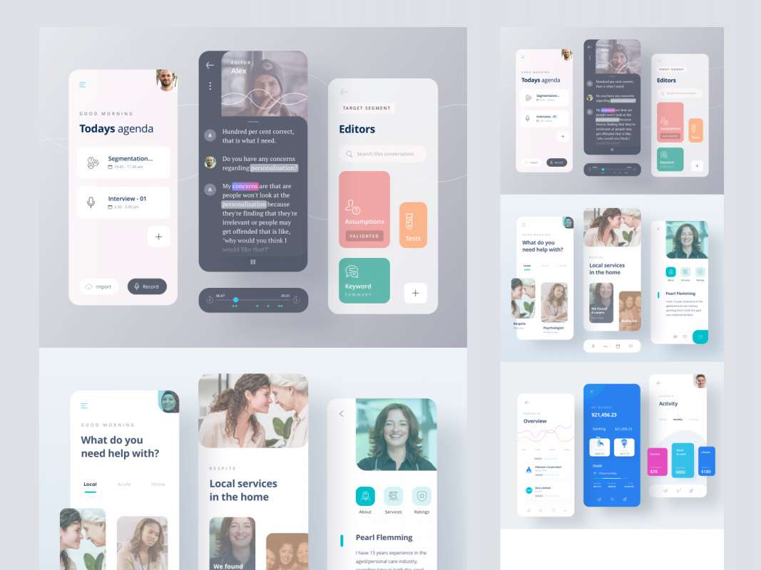 Dlyte Free UI Kit for Sketch for Figma and Adobe XD