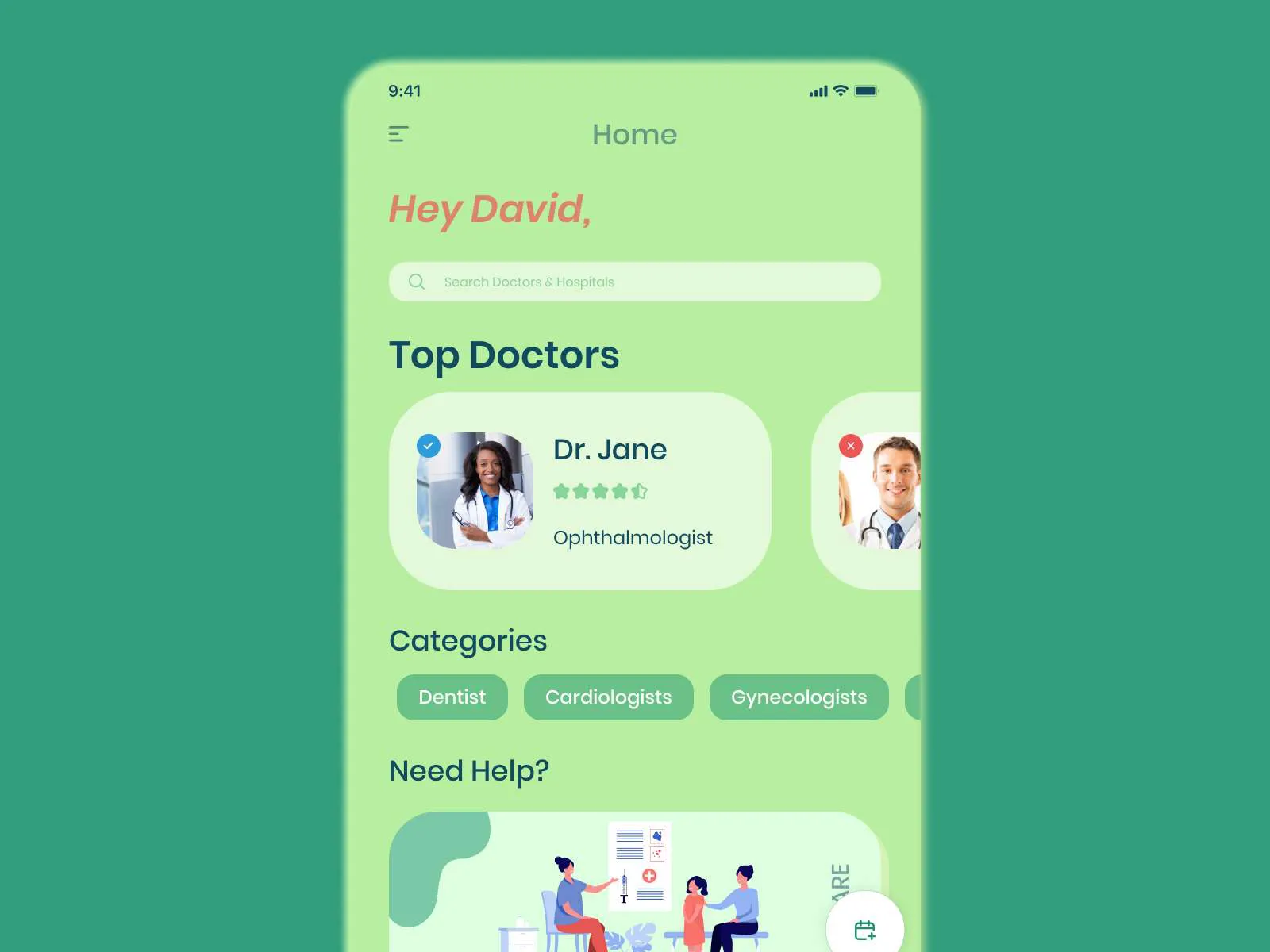 Doctor Appointment Onboarding for Figma and Adobe XD No 4
