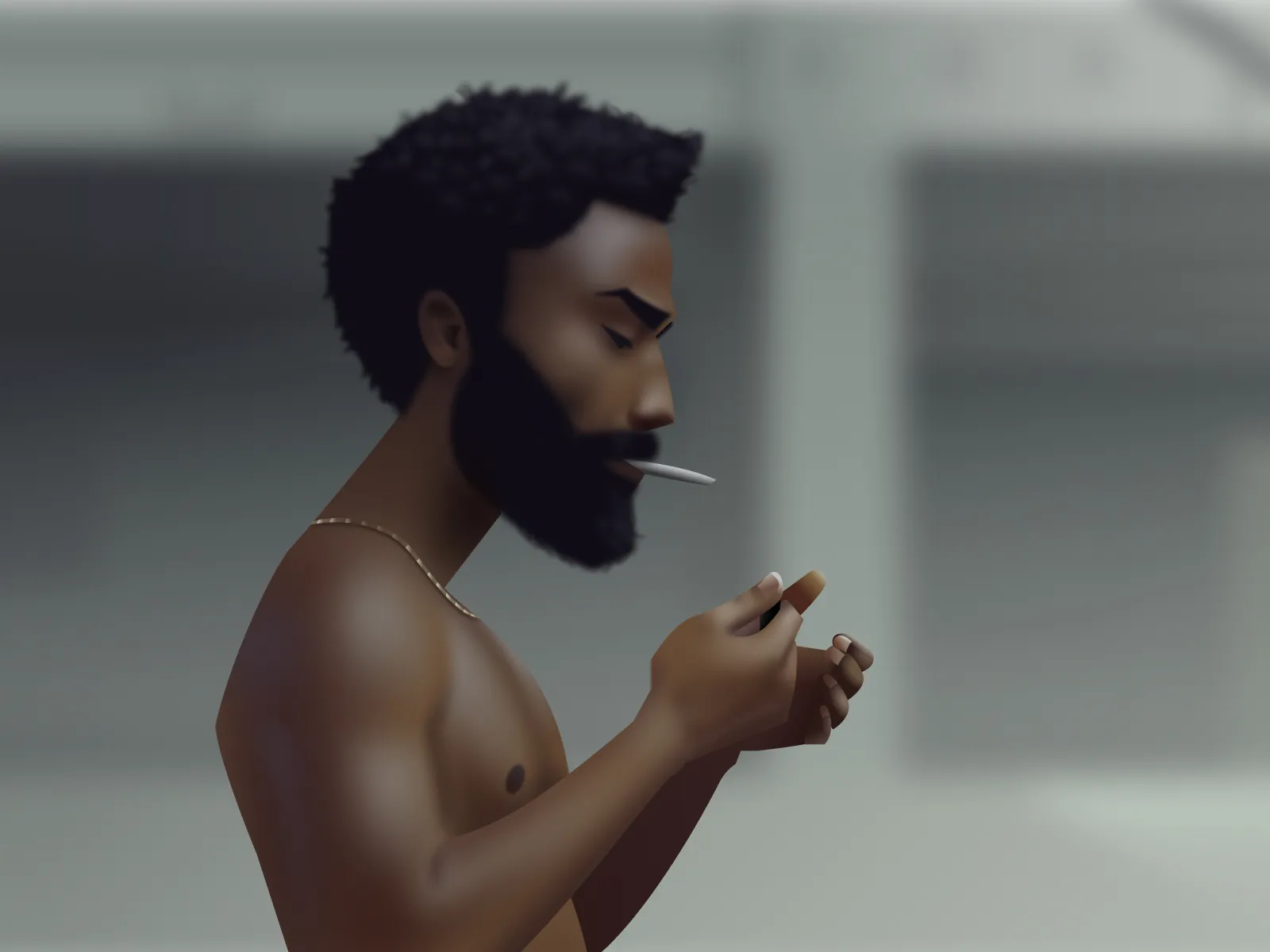 Donald Glover Vector Illustration for Figma and Adobe XD No 5