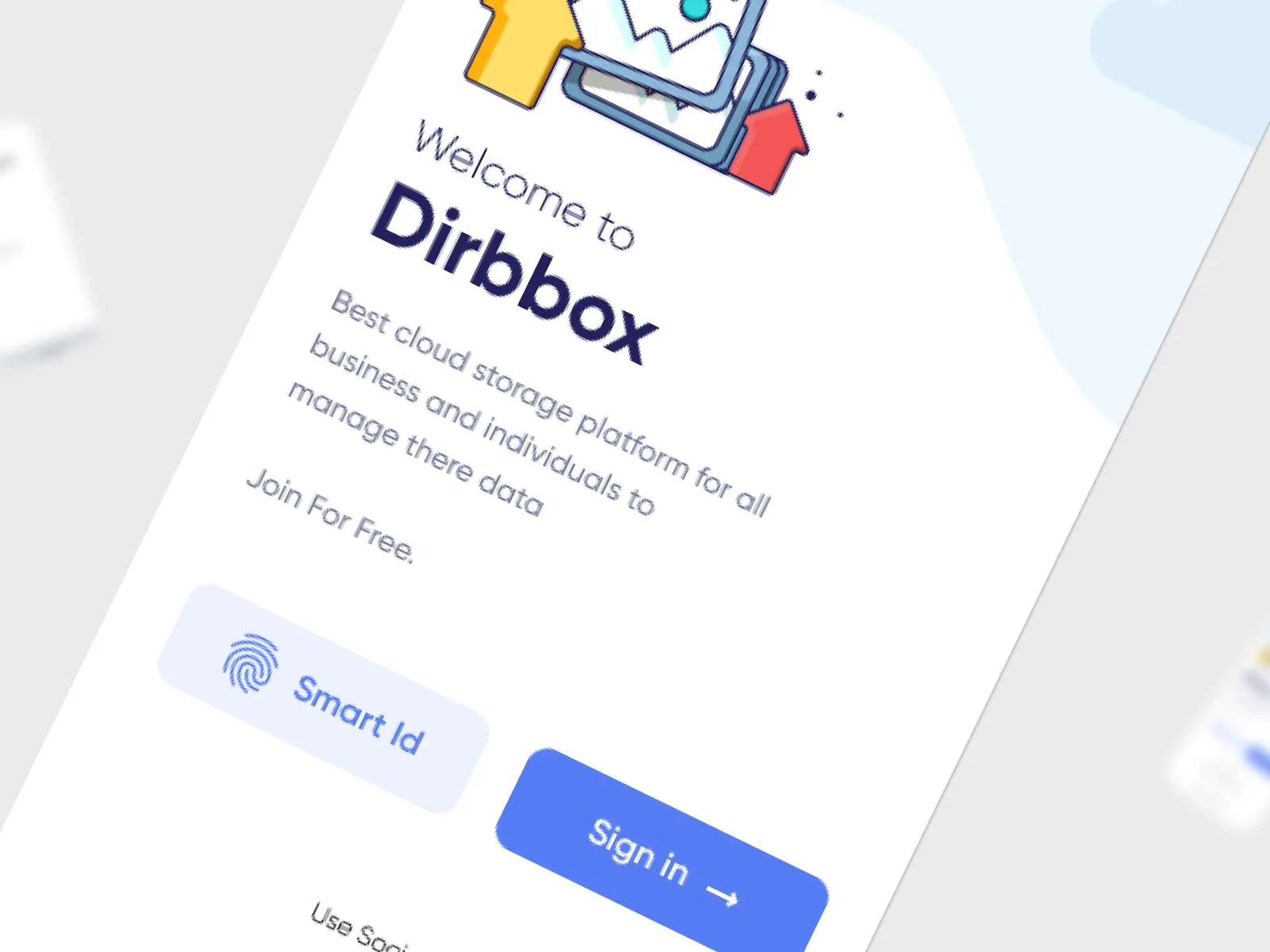 Dribbox Cloud Storage for Figma and Adobe XD No 5