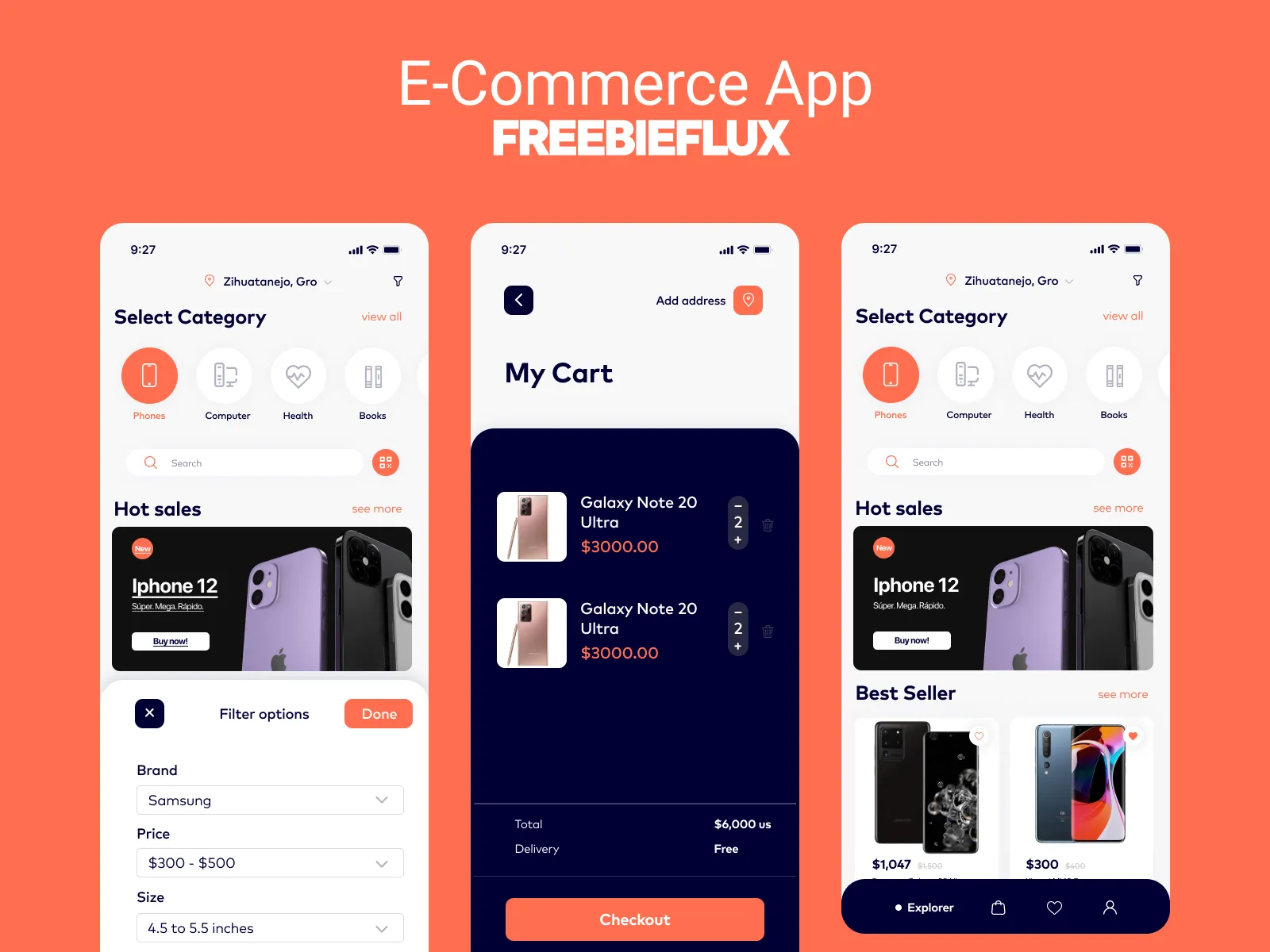 E-Commerce App for Figma and Adobe XD No 5