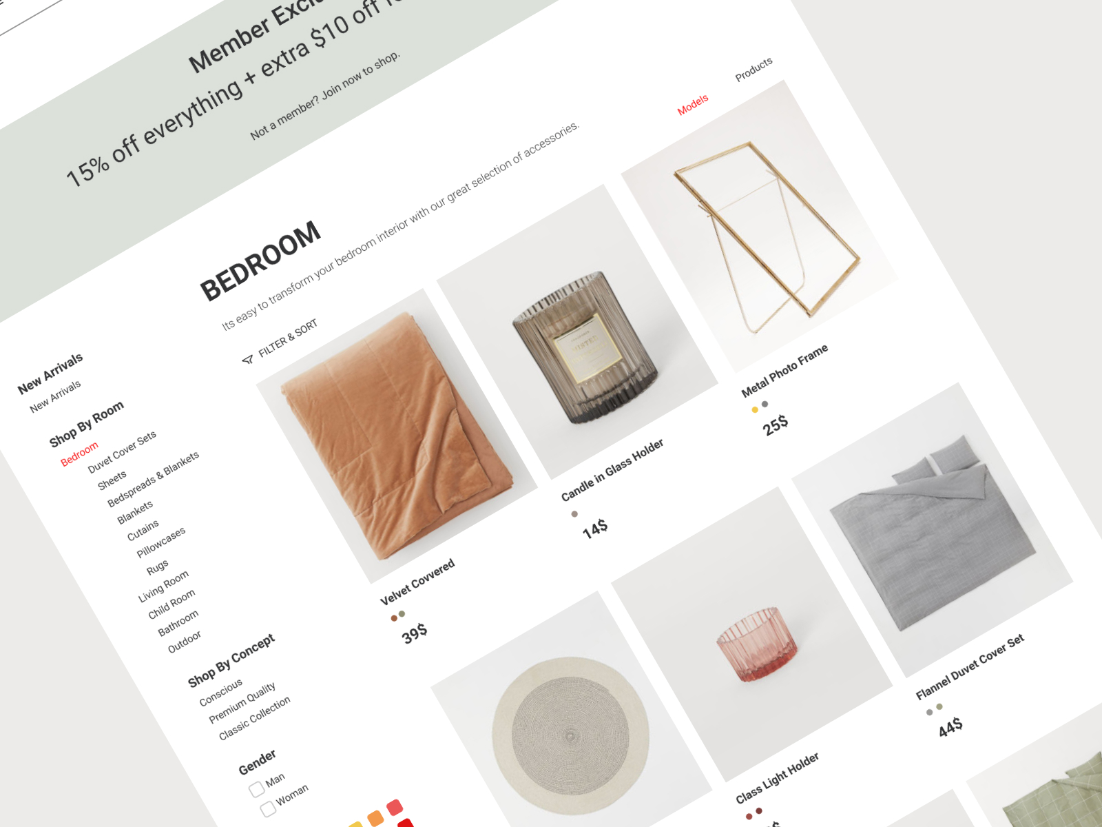 E-commerce Website UI Kit for Figma and Adobe XD No 2