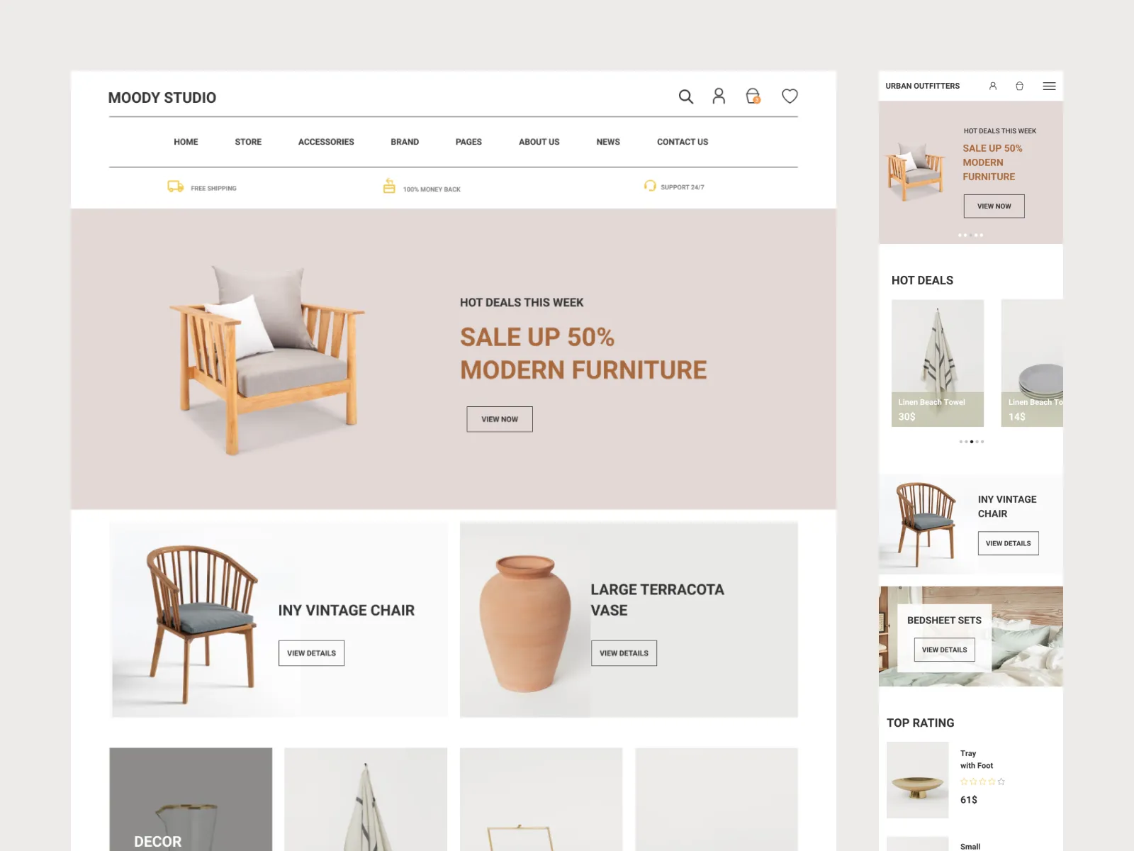 E-commerce Website UI Kit for Figma and Adobe XD