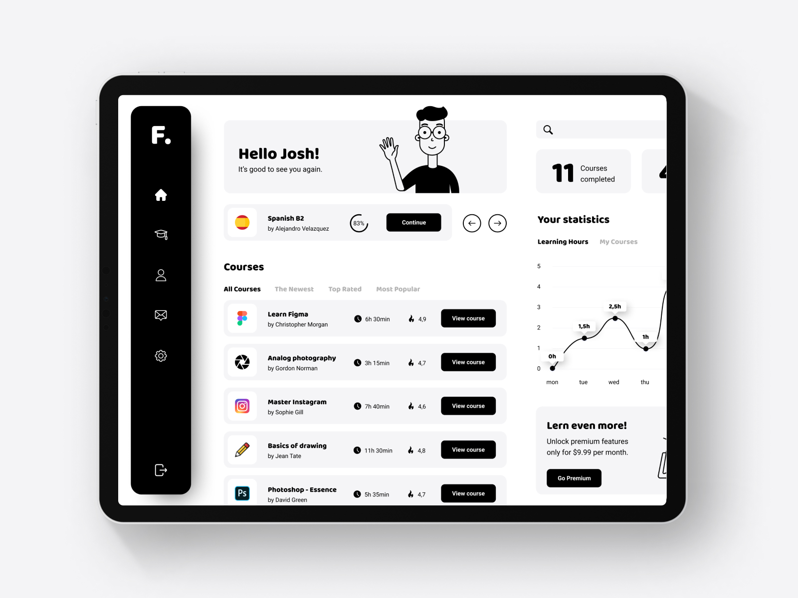 E-Learning UI Kit for Figma and Adobe XD No 5