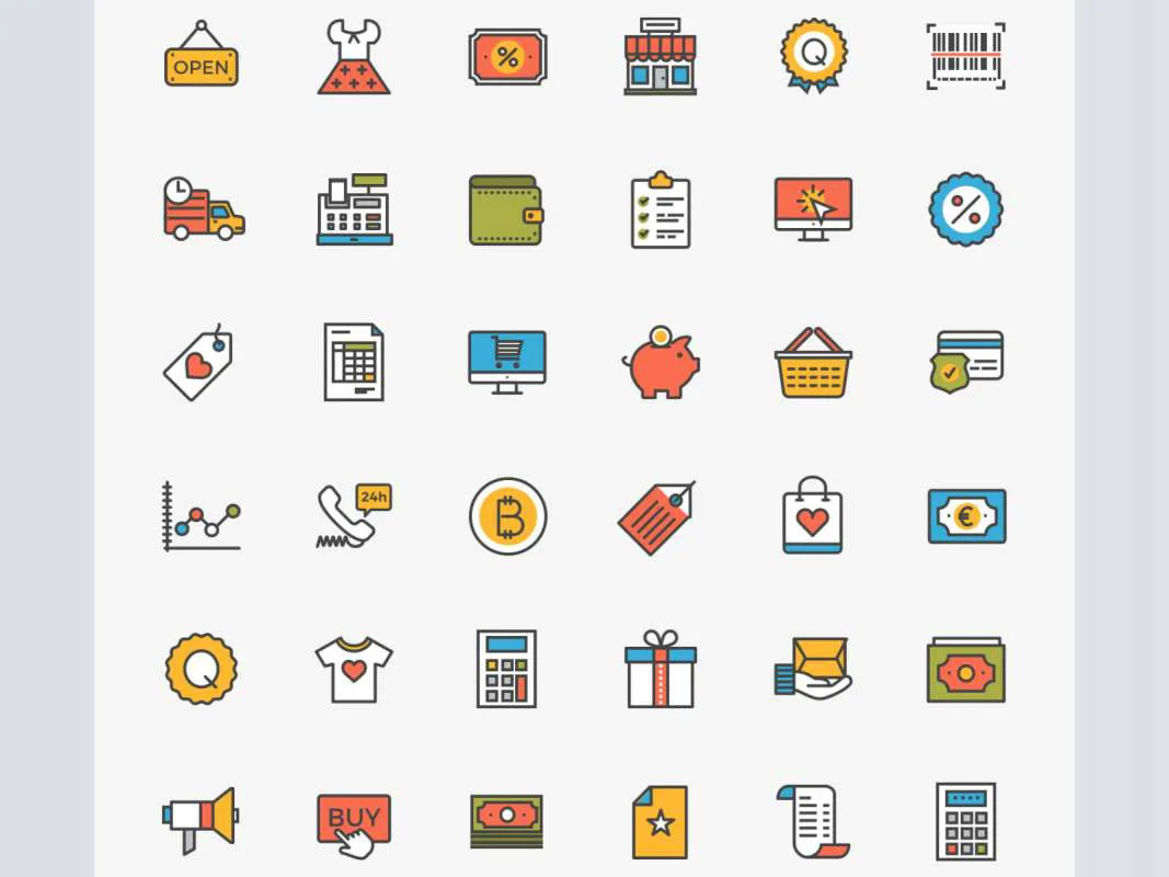 Ecommerce Free Icon Pack for Figma and Adobe XD No 1