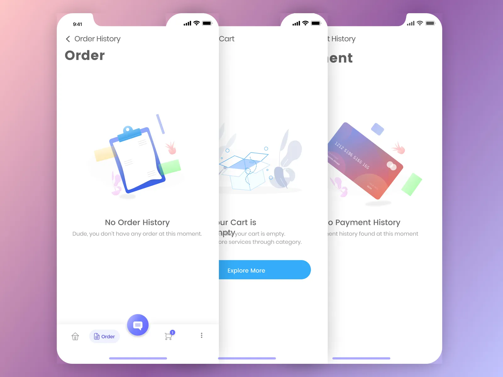 Empty App Screens Illustrations for Figma and Adobe XD No 5