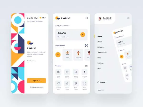 eWalle Portable for Figma and Adobe XD