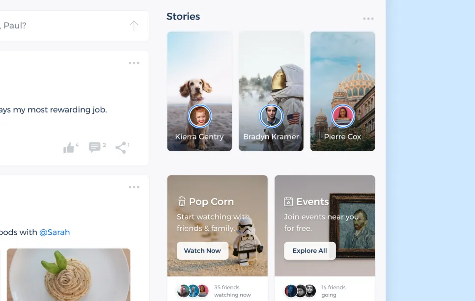 Facebook Redesign for Figma and Adobe XD No 4
