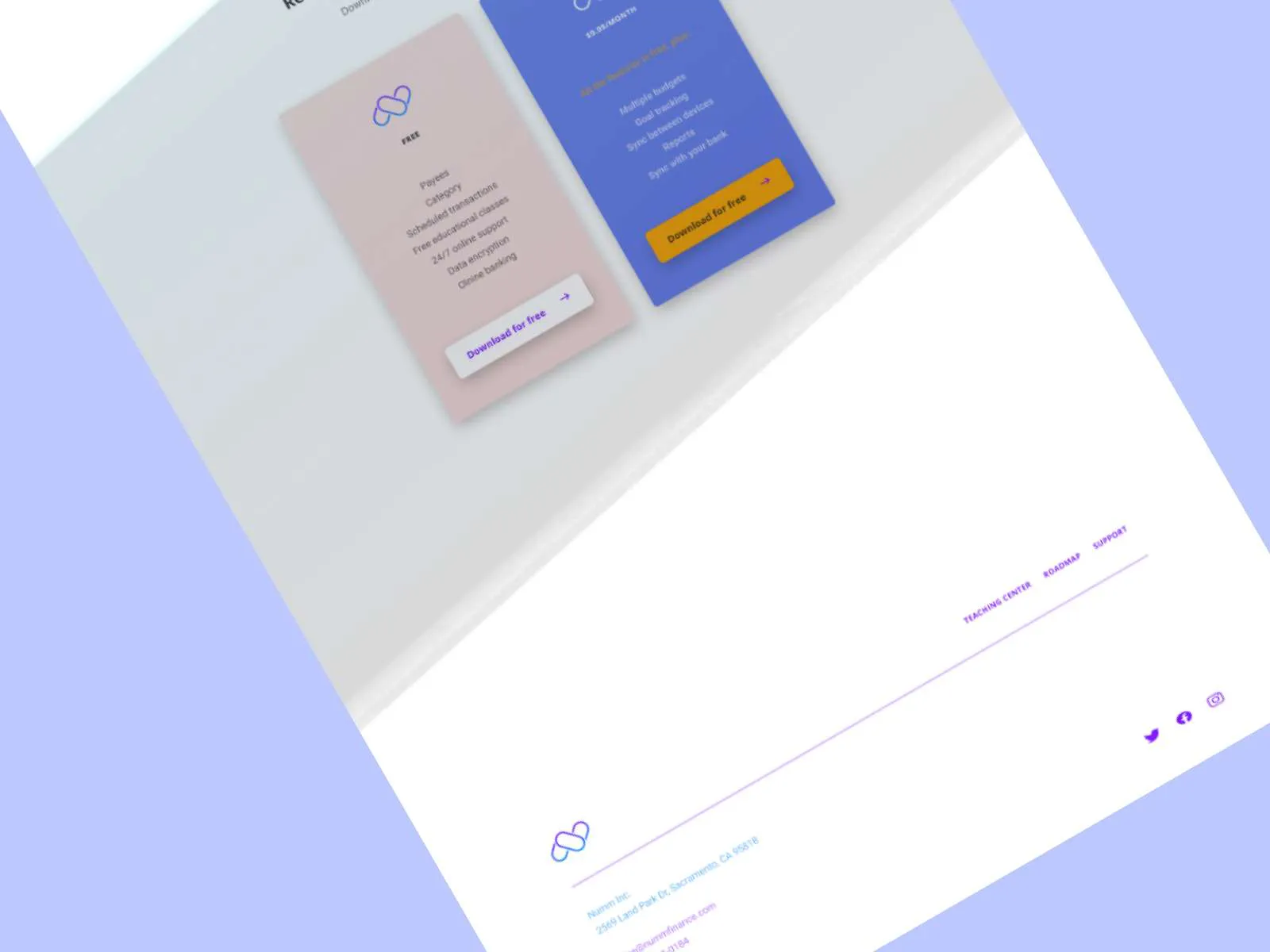 Finance Landing Page for Figma and Adobe XD No 5