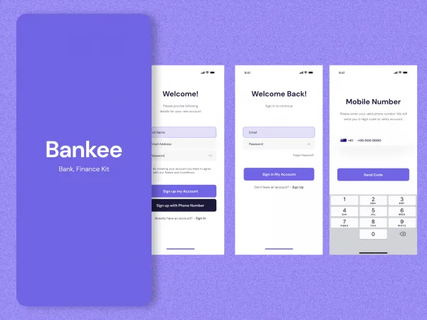 Finance & Wallet UI Kit for Figma and Adobe XD No 1