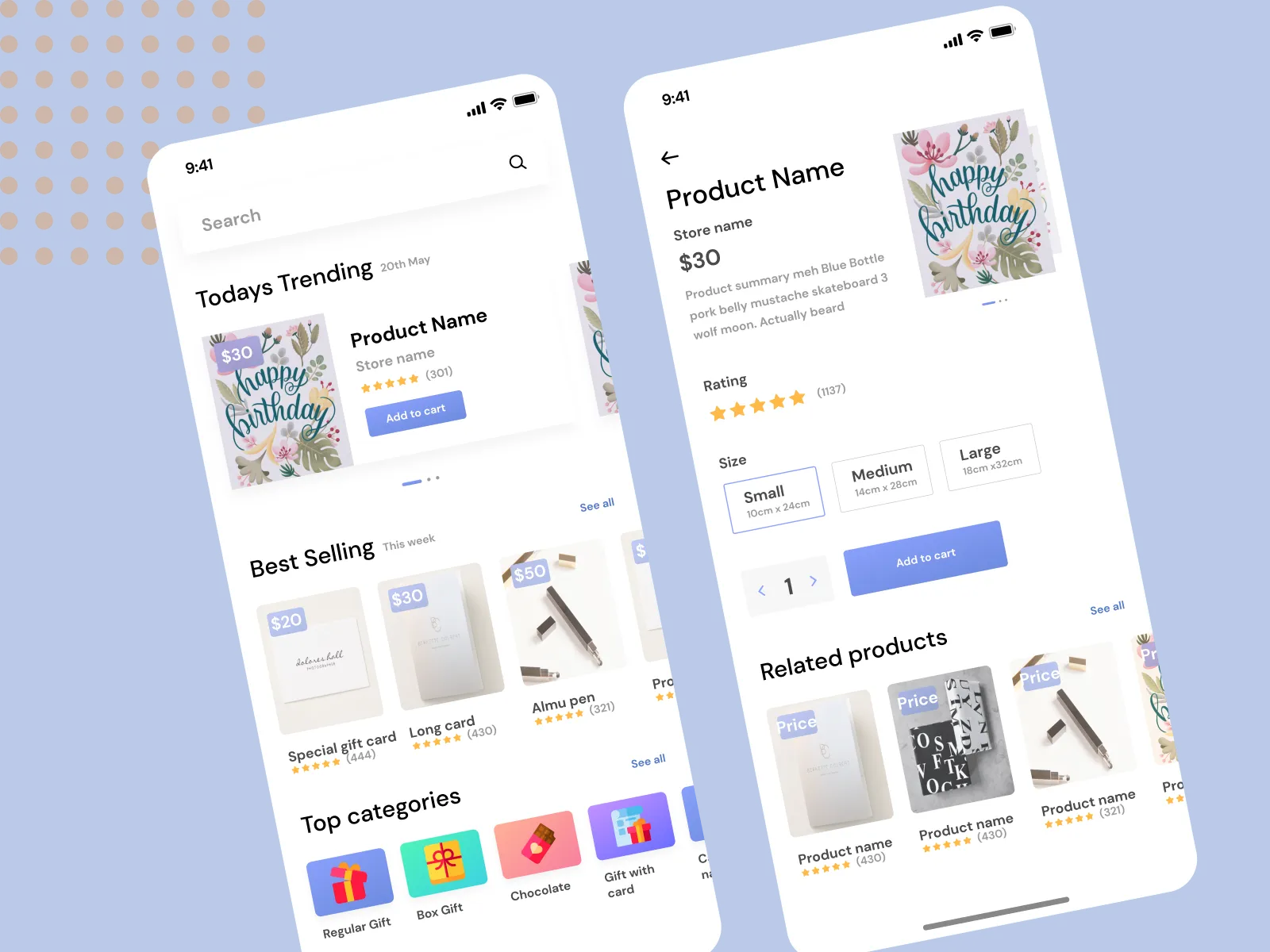Gift Shop Ui Kit for Figma and Adobe XD No 5