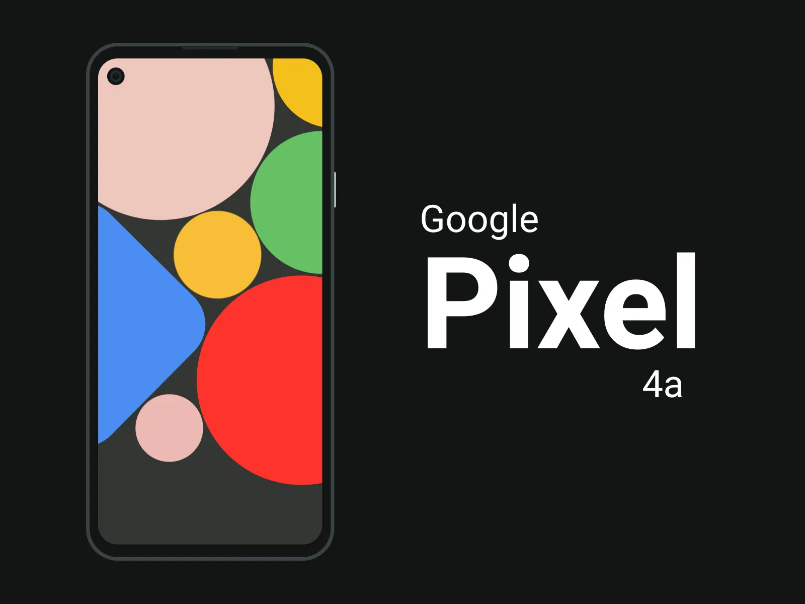 Google Pixel 4a Mockup  - Free template