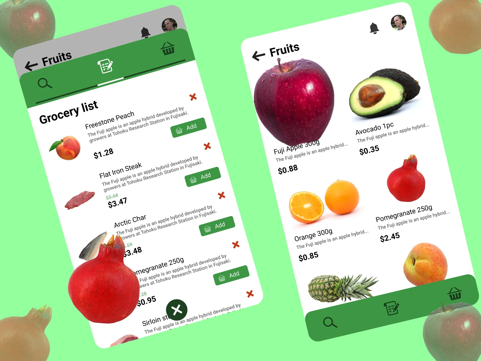 Grocery Store App for Figma and Adobe XD No 2