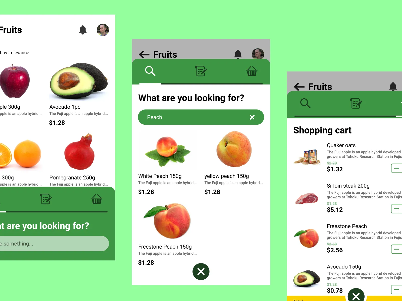 Grocery Store App for Figma and Adobe XD No 5