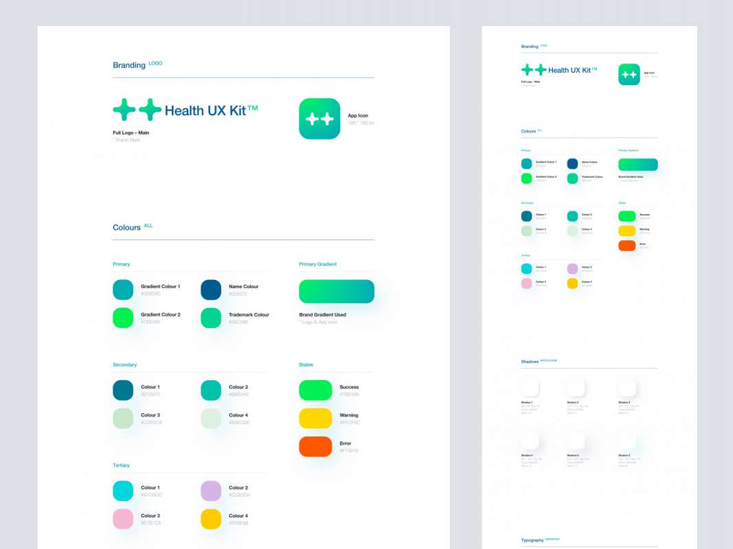 Health Industry Design System UI Kit for Adobe XD for Figma and Adobe XD No 1