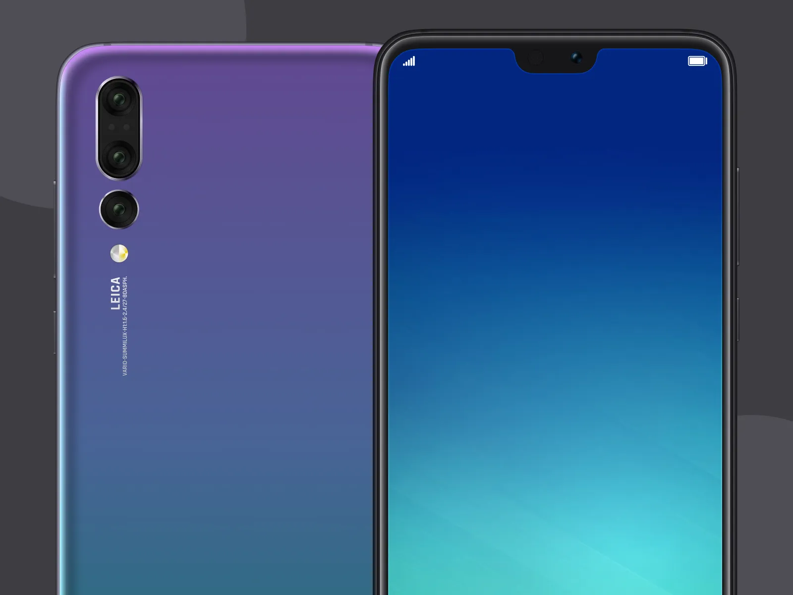 Huawei P20 Pro Realistic Mockup for Figma and Adobe XD No 5
