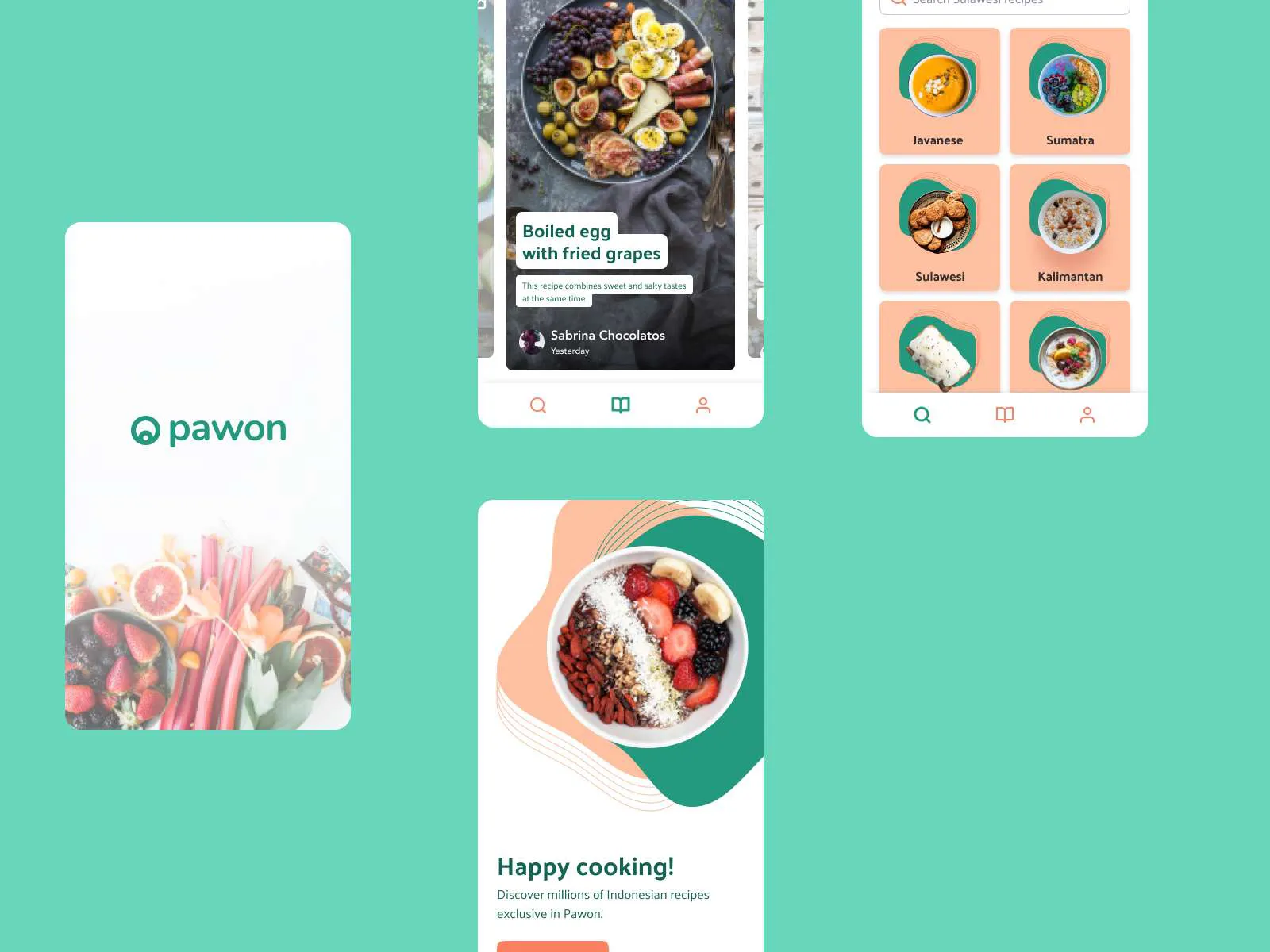 Indonesian Recipe Ideas App for Figma and Adobe XD No 2