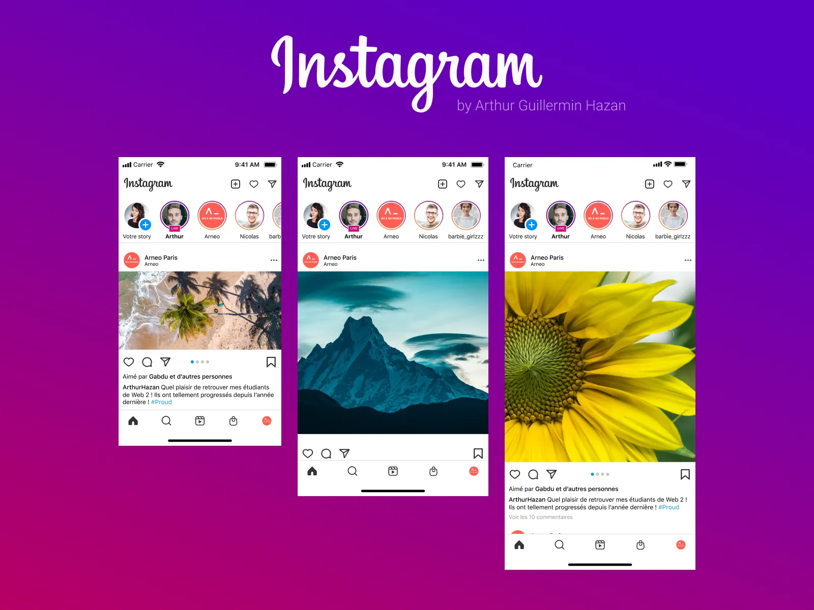 Instagram UI Kit for Figma and Adobe XD No 2