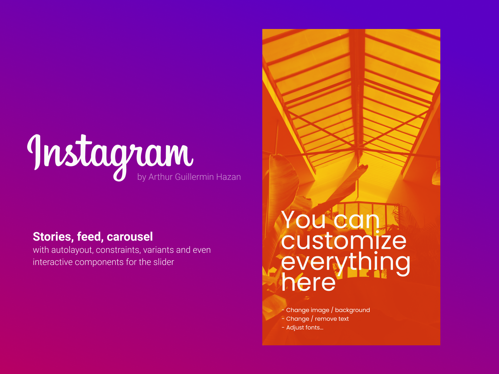 Instagram UI Kit freebie for Figma and Adobe XD