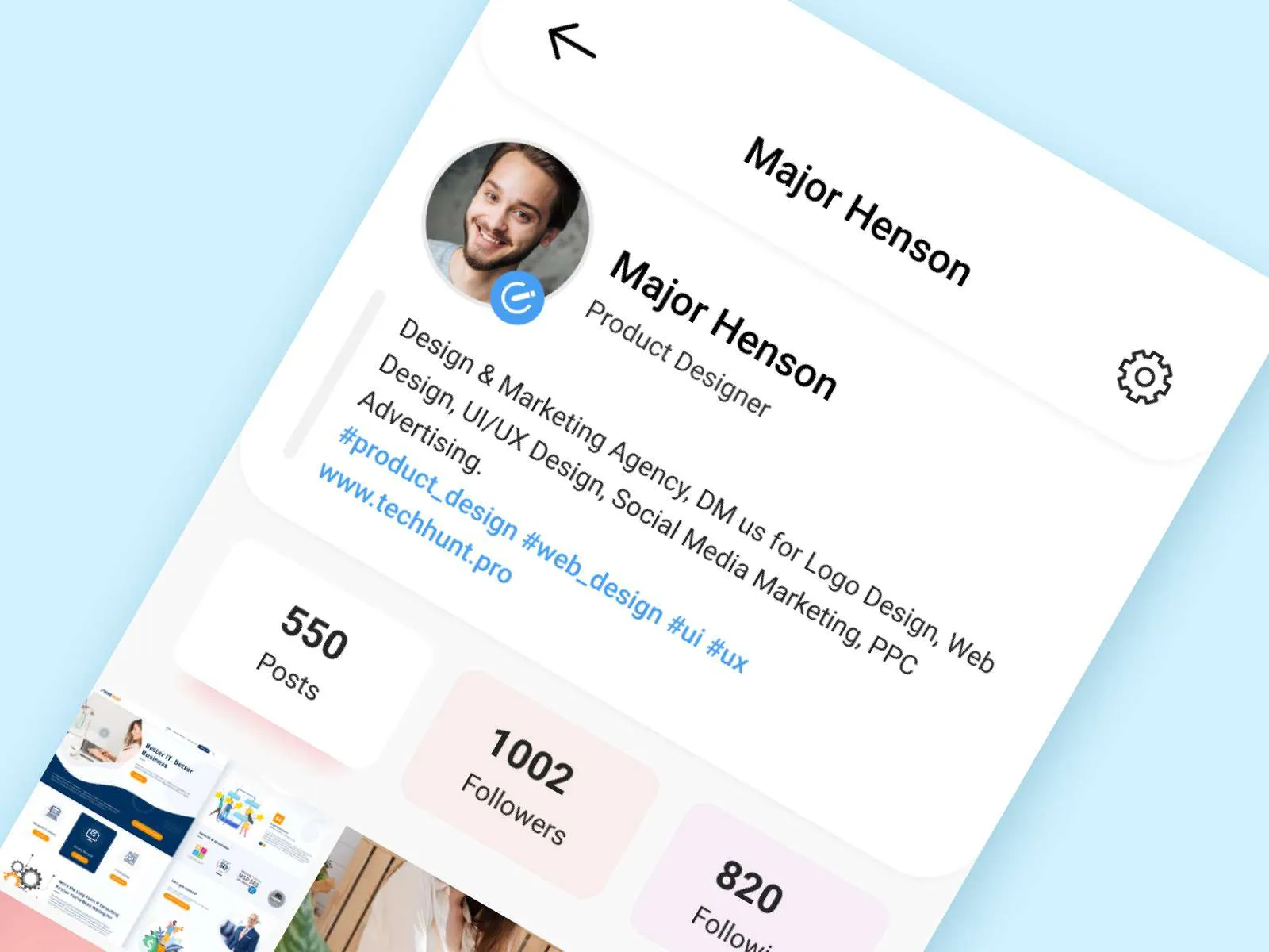 Intagram Redesign Challenge for Figma and Adobe XD No 4