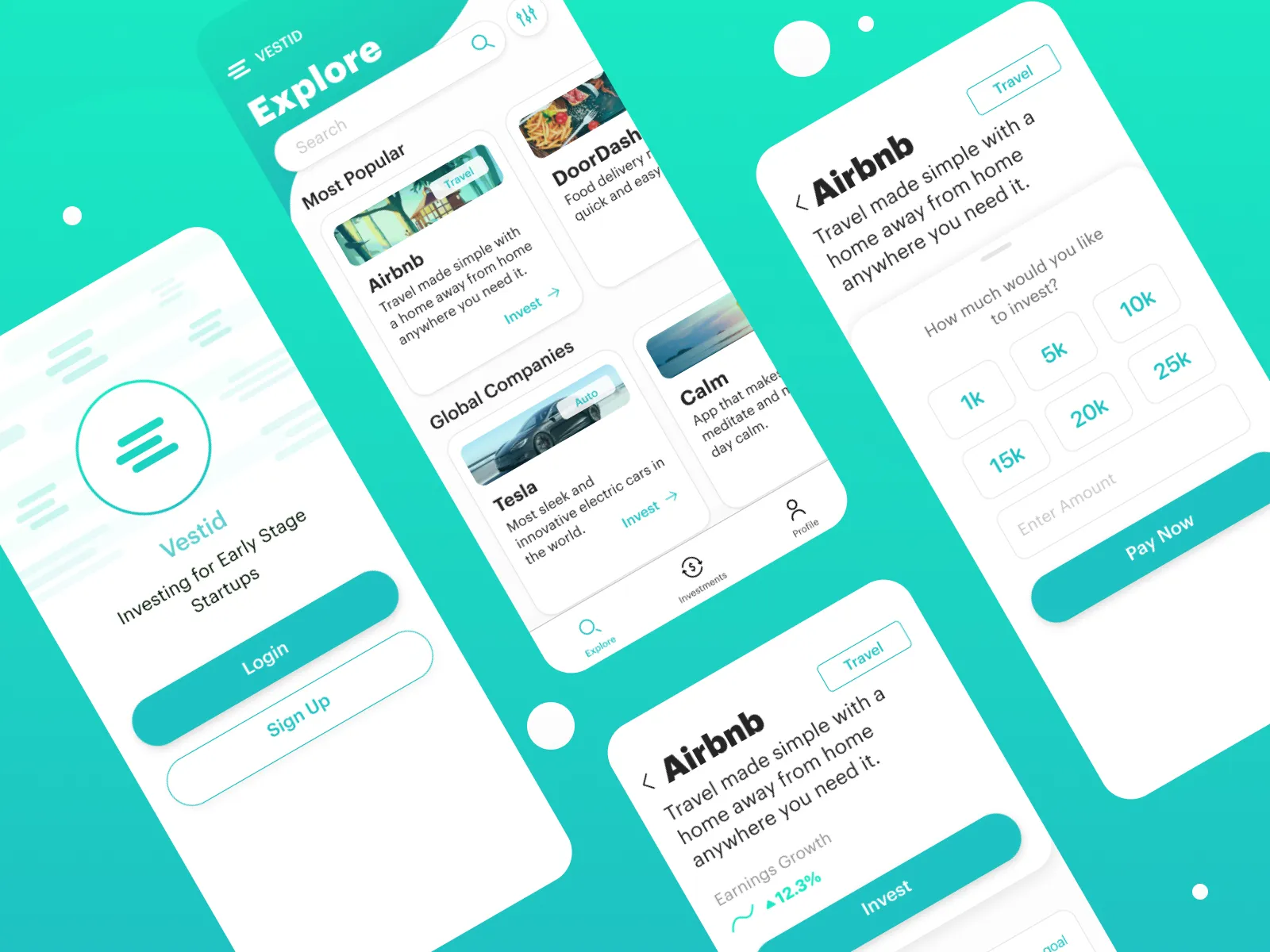Investment App UI Kit for Figma and Adobe XD No 5