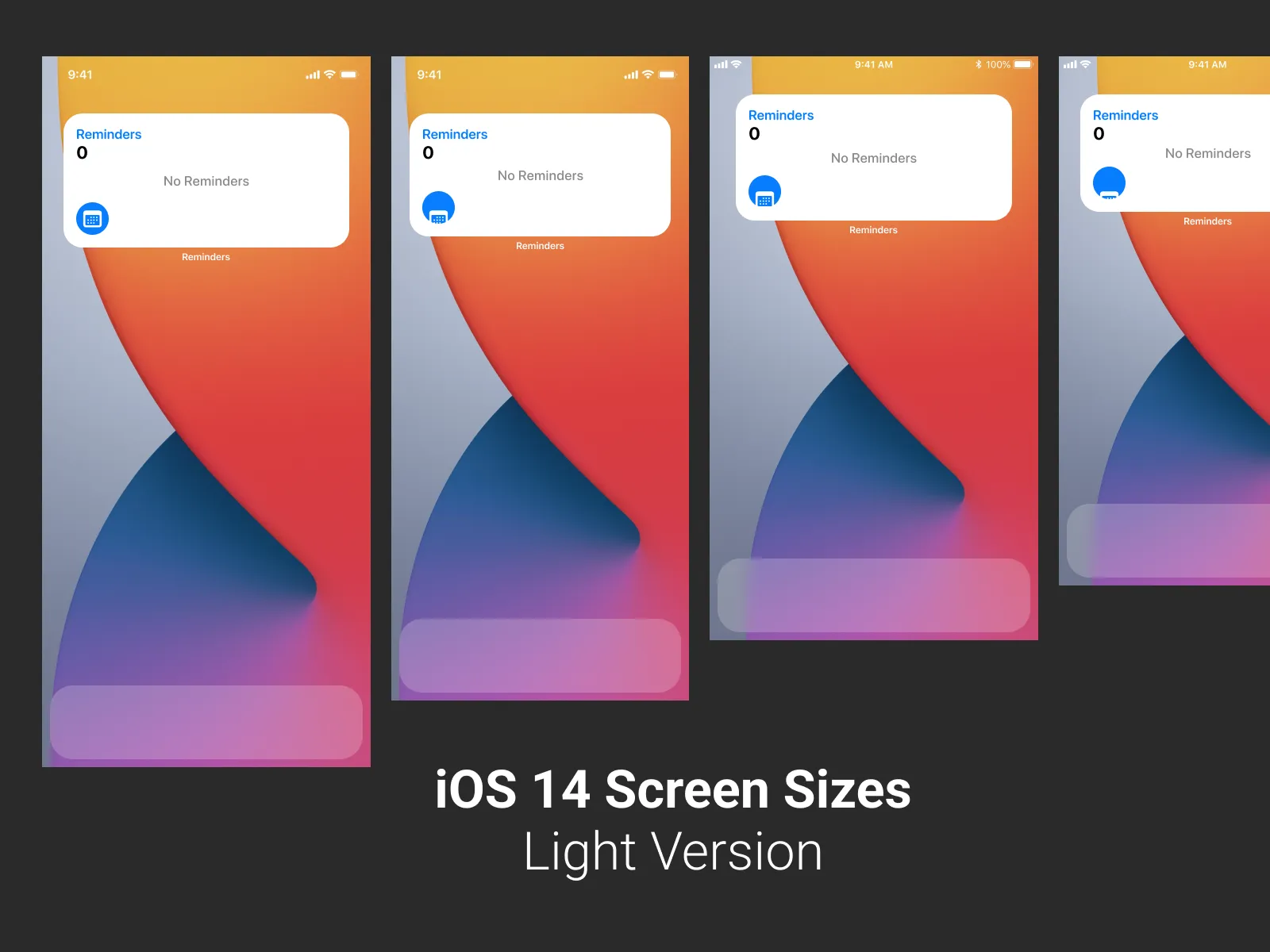 iOS 14 Screen Sizes for Figma and Adobe XD No 2