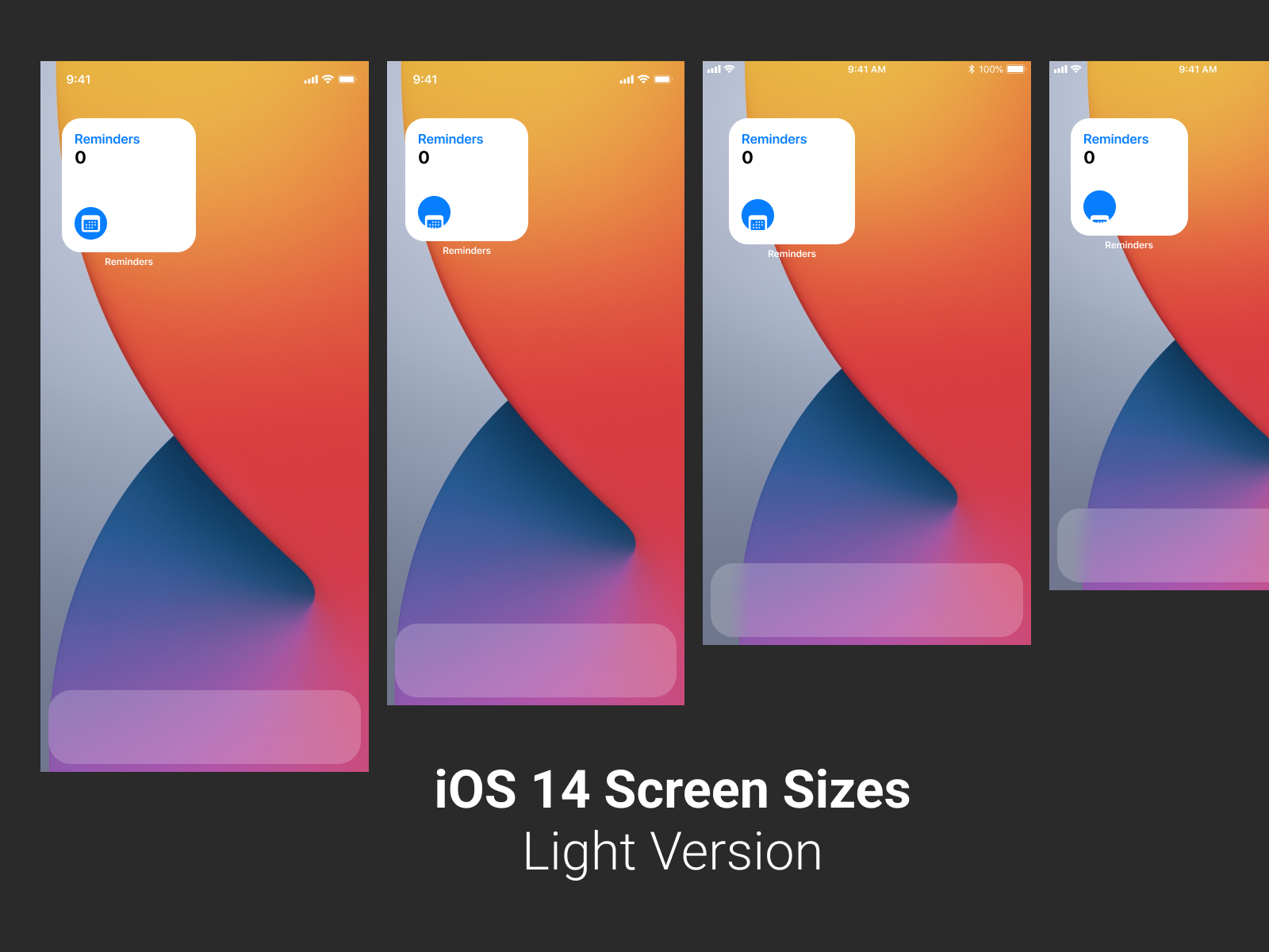 iOS 14 Screen Sizes freebie for Figma and Adobe XD