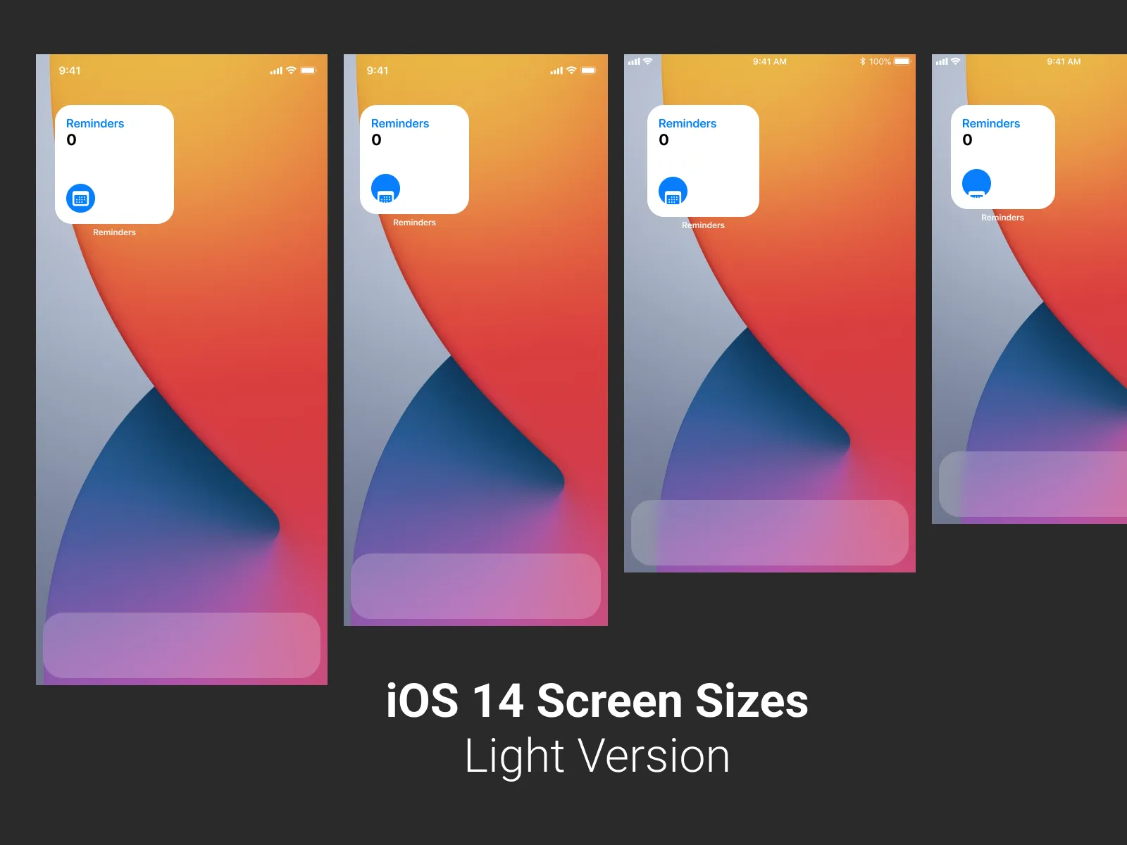 iOS 14 Screen Sizes for Figma and Adobe XD No 4