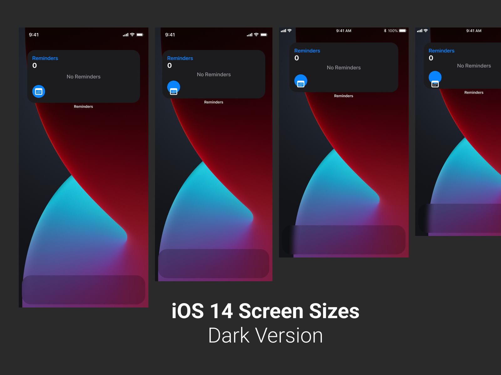 iOS 14 Screen Sizes freebie for Figma and Adobe XD