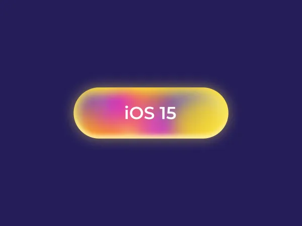 iOS 15 Button for Figma and Adobe XD