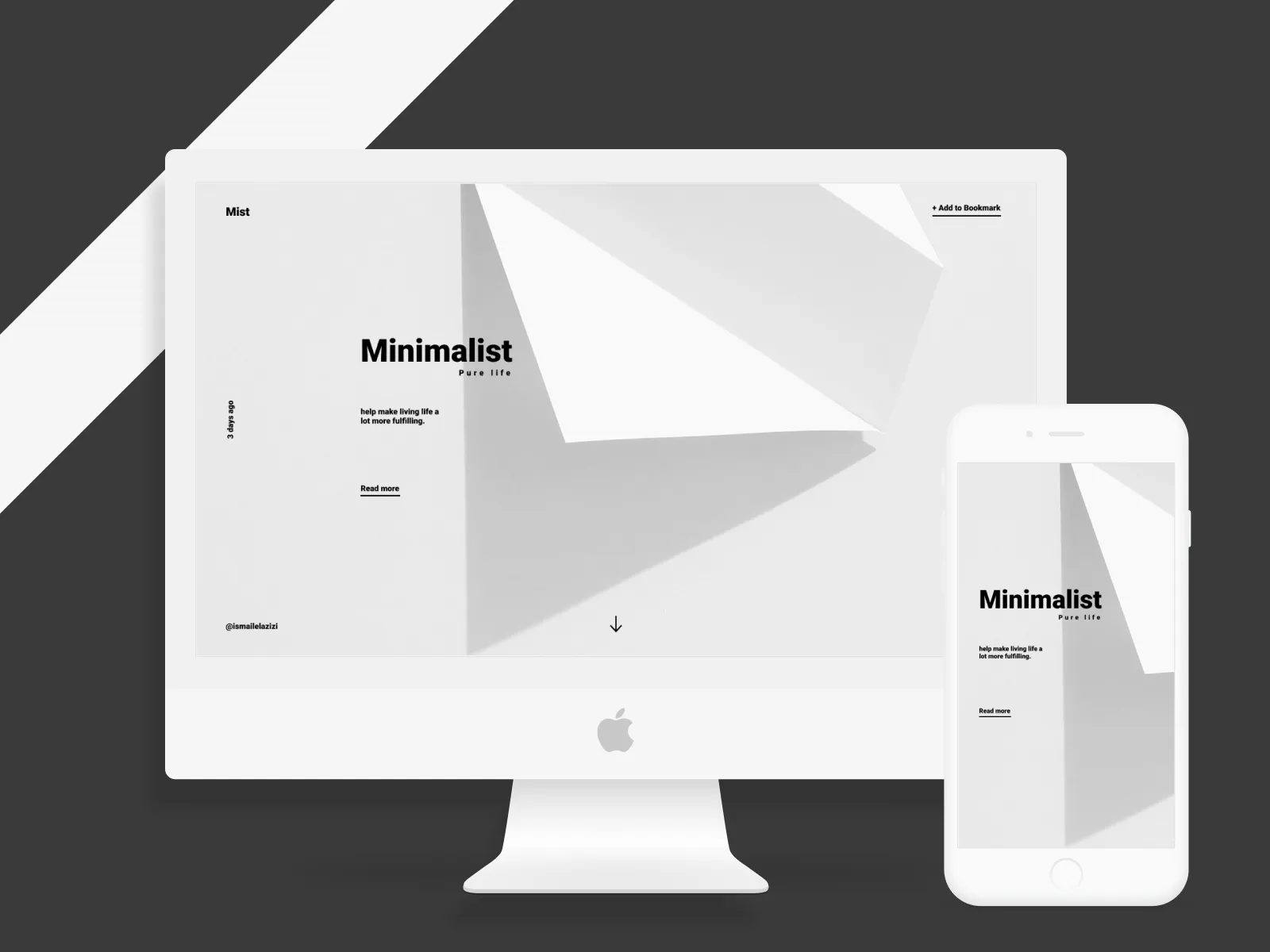 iPad Minimalist Mockup for Figma and Adobe XD No 2