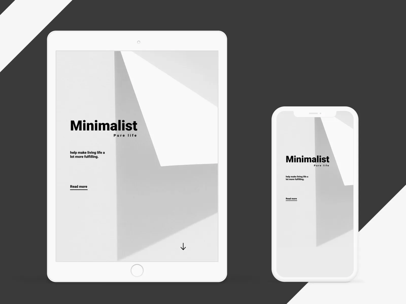 iPad Minimalist Mockup for Figma and Adobe XD No 4