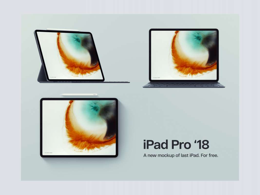 Ipad Pro 2018 Free Psd Mockups for Figma and Adobe XD
