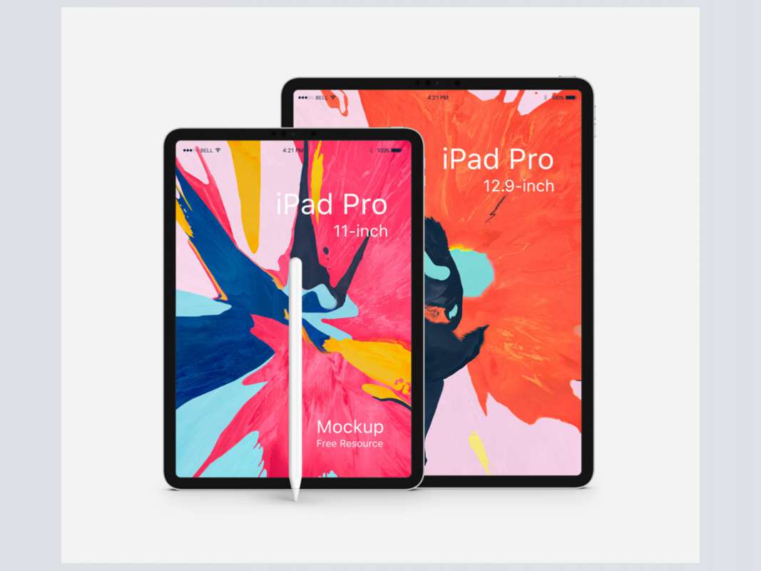 iPad Pro 2018 Mockups for Figma and Adobe XD No 1