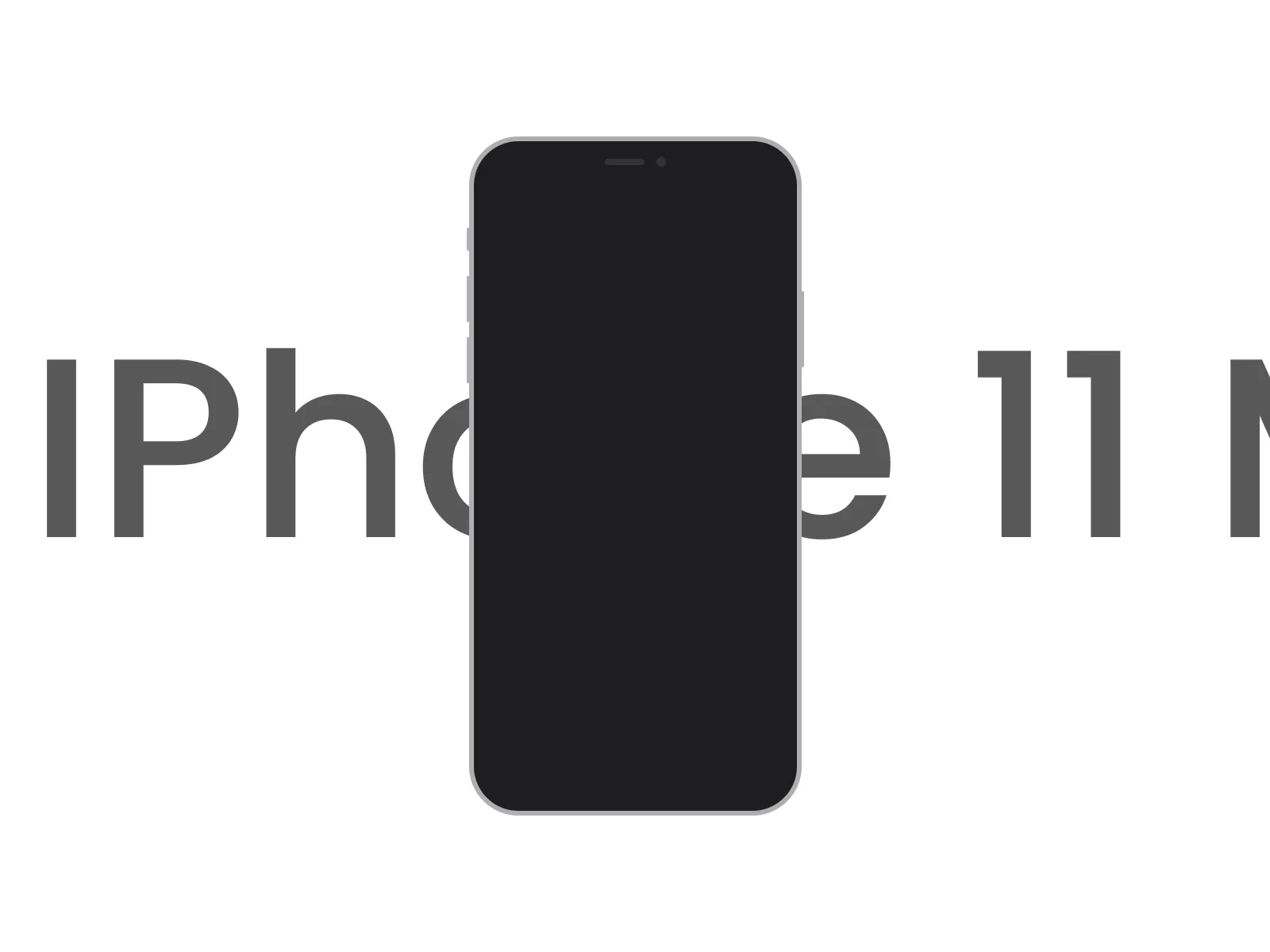 iPhone 11 Pro Flat Mockup  - Free template