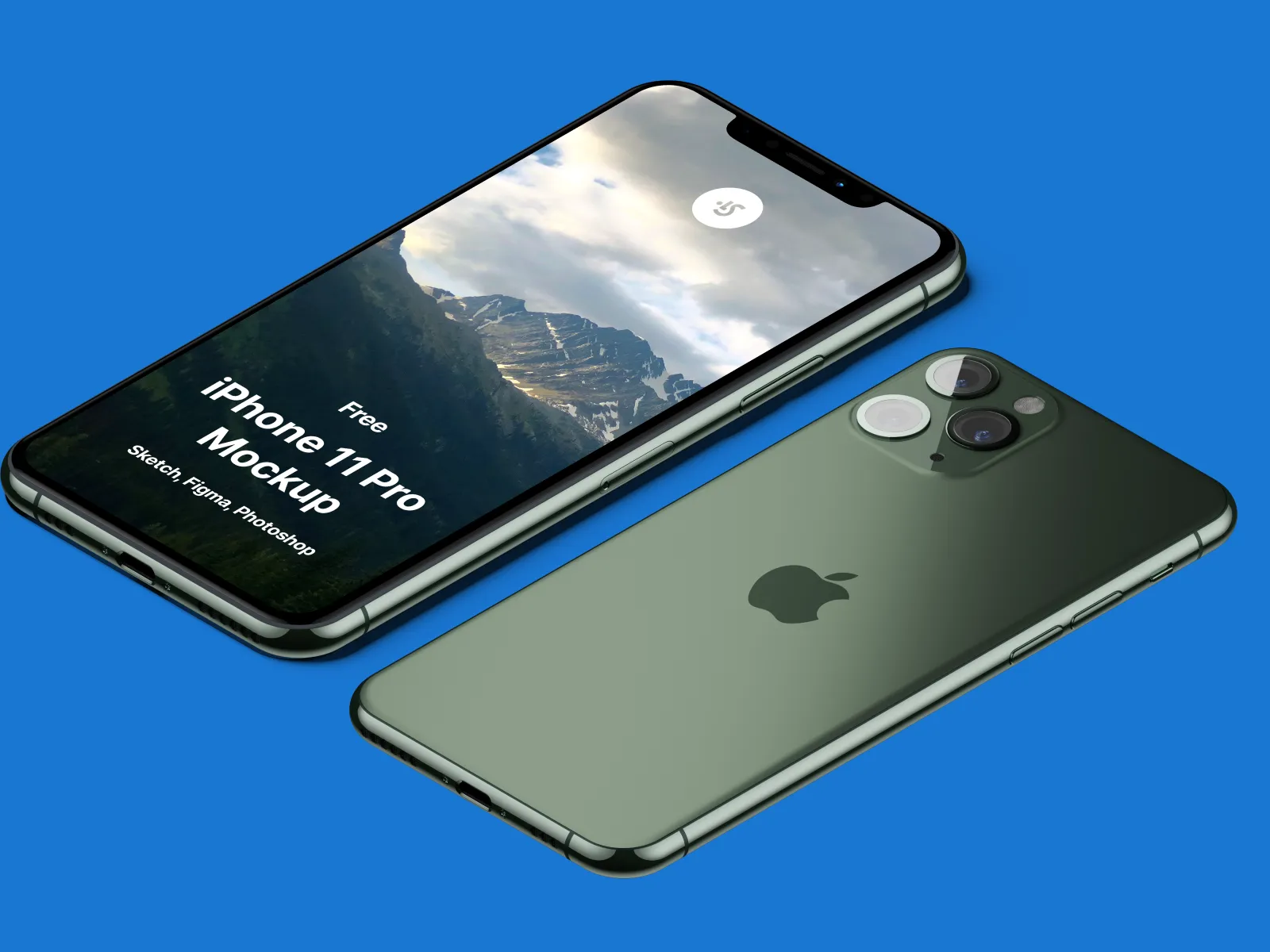 iPhone 11 Pro Perspective Mockup for Figma and Adobe XD No 2