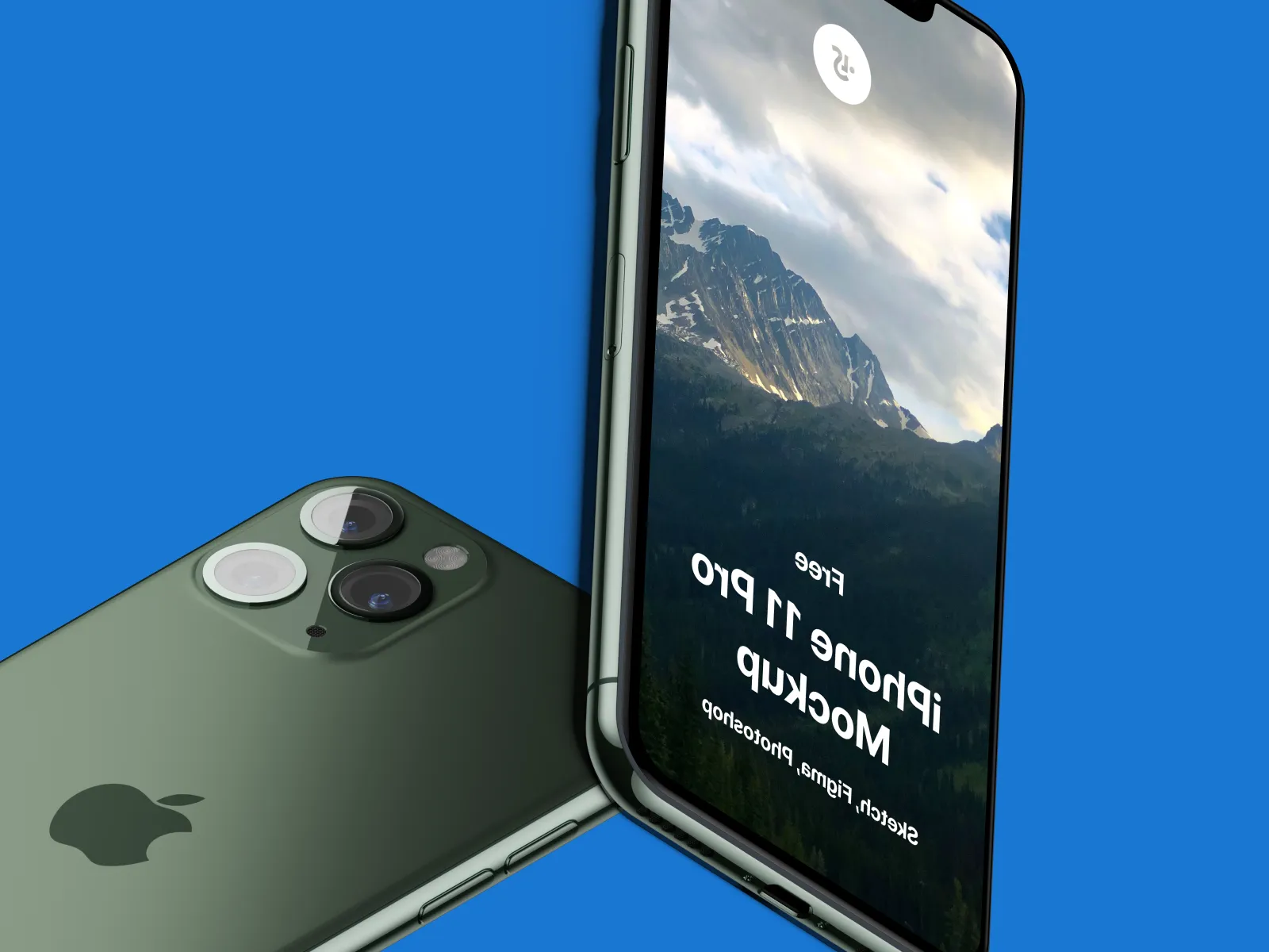 iPhone 11 Pro Perspective Mockup for Figma and Adobe XD No 5