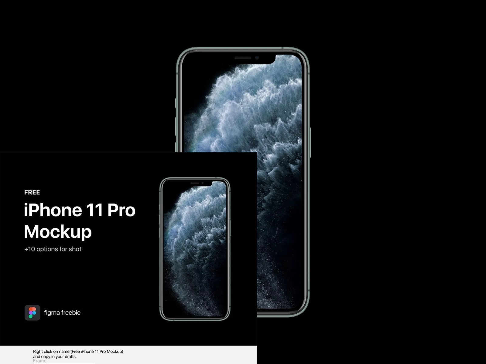 iPhone 11 Pro Realistic Mockup for Figma and Adobe XD No 2