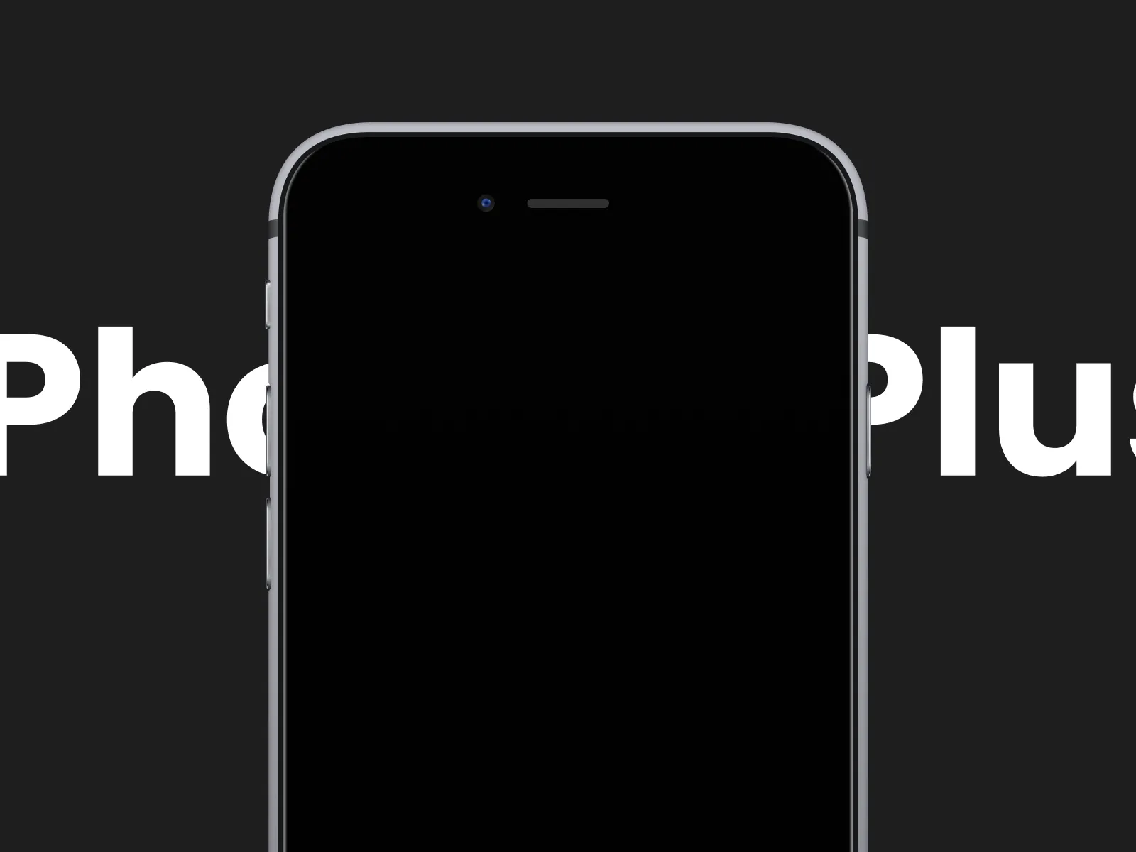 iPhone 7 Plus Black Mockup for Figma and Adobe XD No 4