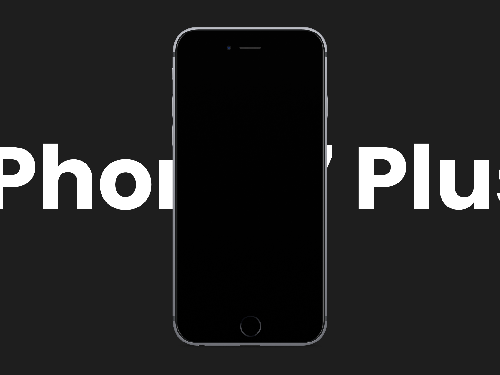 iPhone 7 Plus Black Mockup