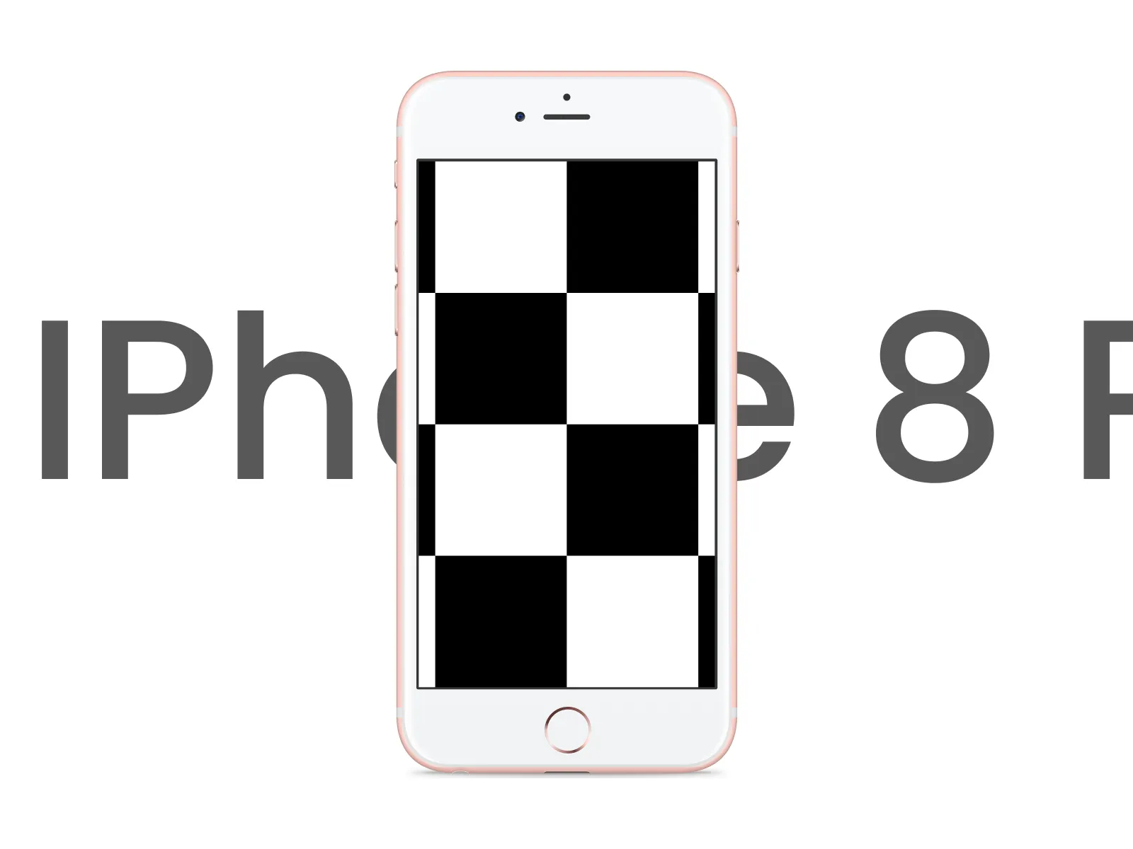 iPhone 8 Plus Black Mockup  - Free template