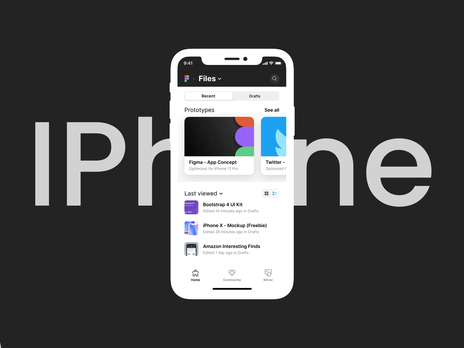 iPhone X Clay Mockup for Figma and Adobe XD No 2