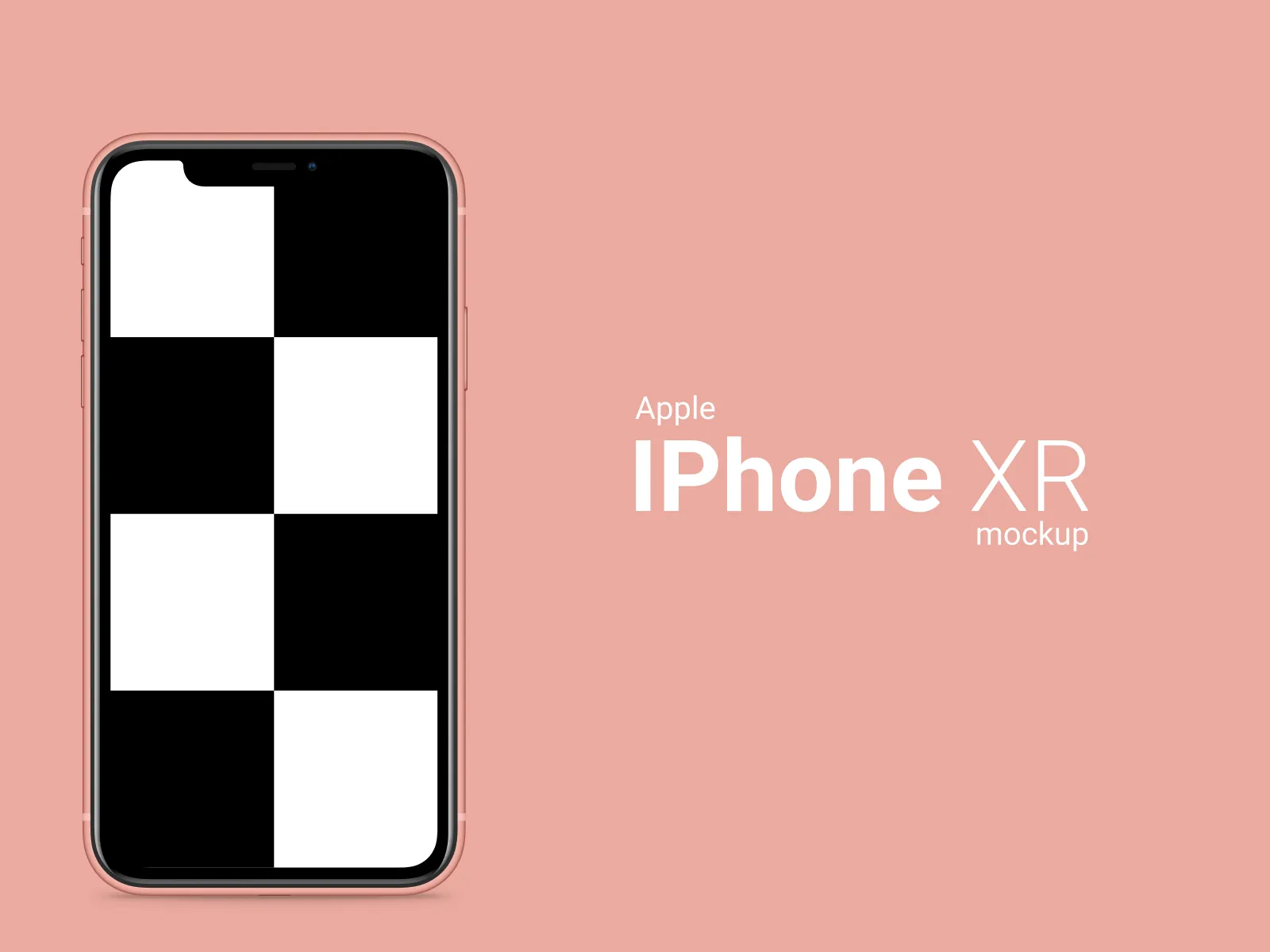 iPhone XR Color Mockup for Figma and Adobe XD No 4