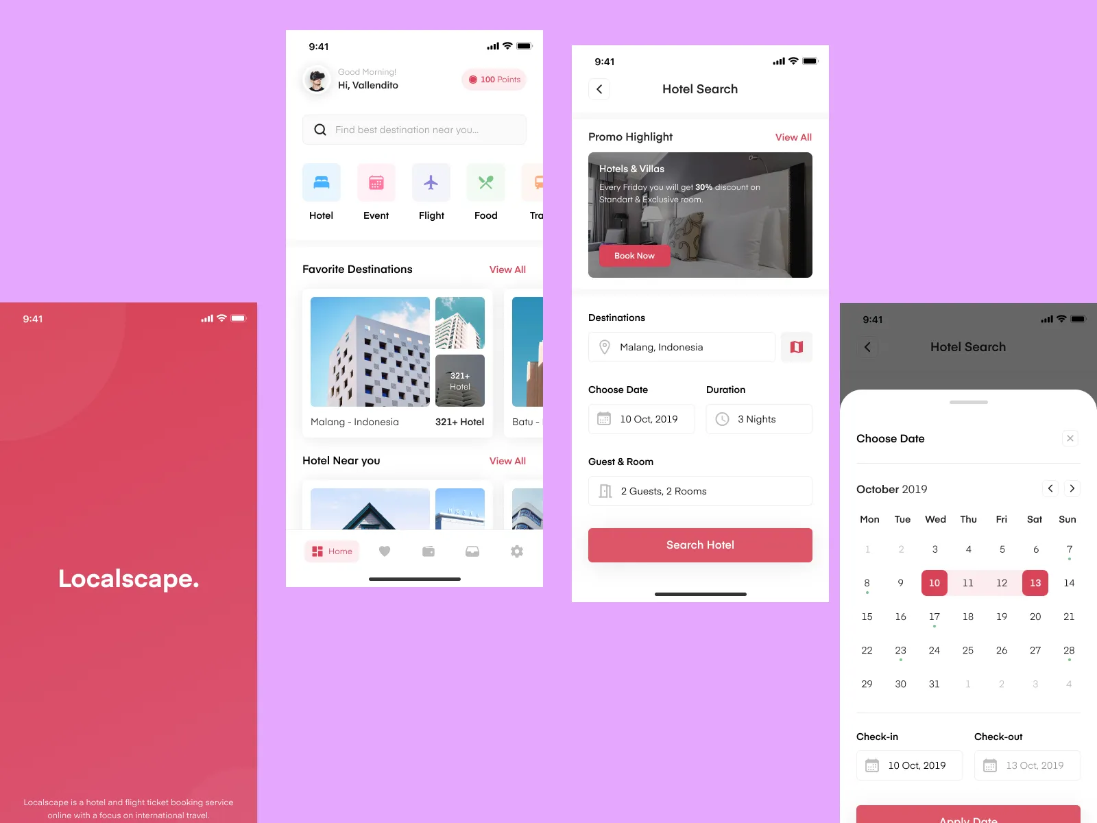 Localscape Travel App for Figma and Adobe XD No 4