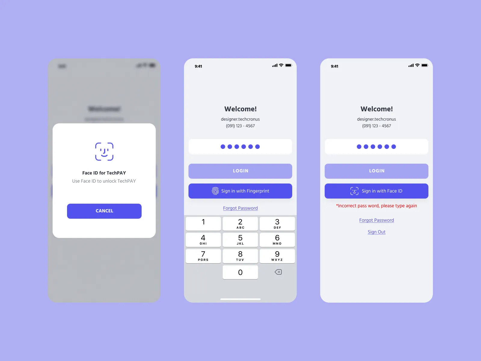 Login Wallet Mobile UI Kit for Figma and Adobe XD No 2