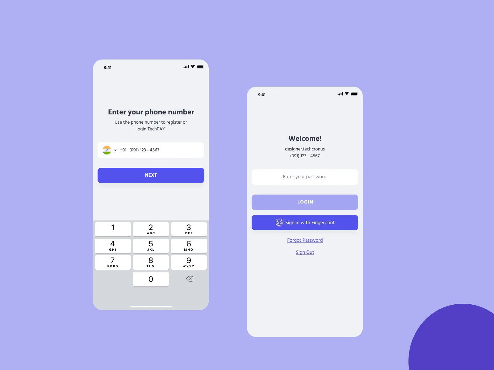 Login Wallet Mobile UI Kit for Figma and Adobe XD No 4